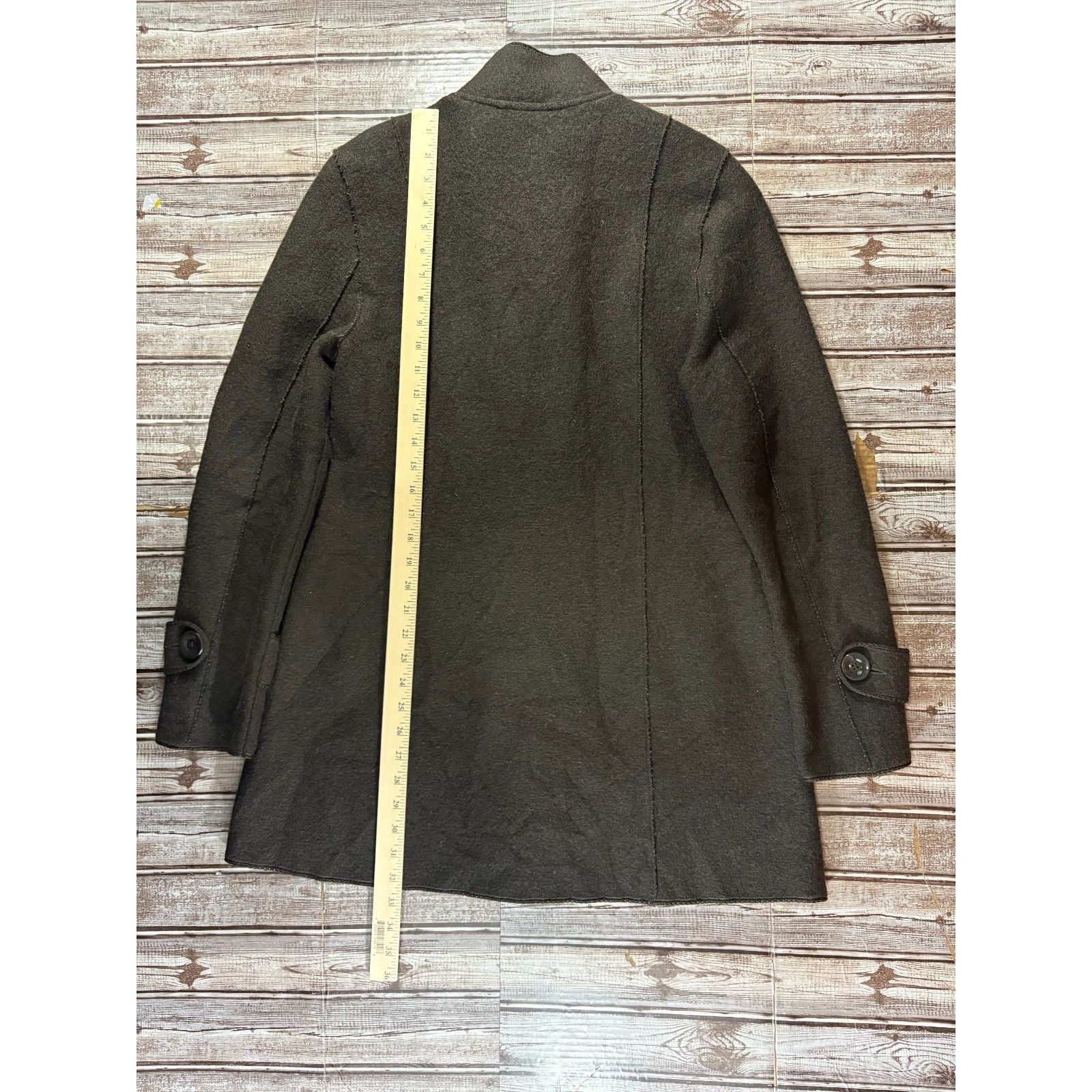 Other Geiger 100% boiled Wool Double Breasted coat sz 40 color Bro Size XL / US 12-14 / IT 48-50 - 7 Thumbnail