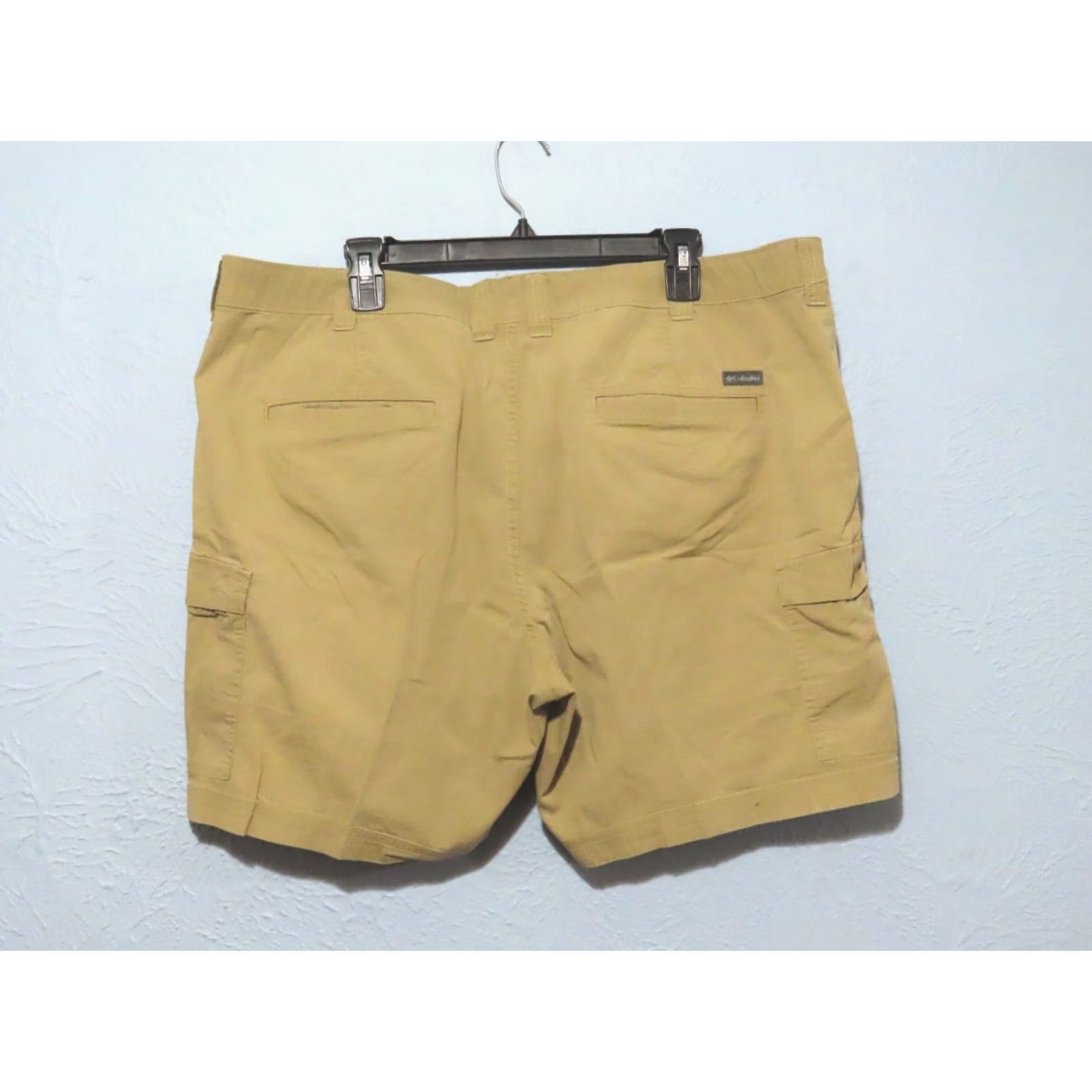 Vintage Columbia Men Tan Flat Front Outdoor Hiking Cargo Short Regular 42 Cargo Pocket Cotton Canvas 8in Inseam Mens Summer Casual Logo" Size US 42 / EU 58 - 6 Thumbnail