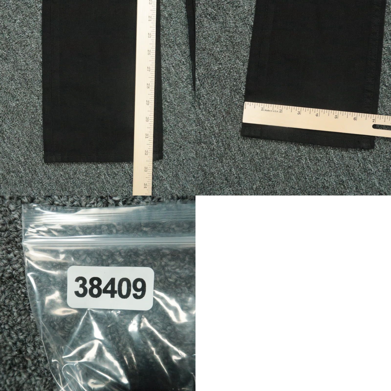 John Varvatos John Varvatos Jeans Mens 30x33 Black Bowery Slim Straight 5 Pocket Denim Size US 30 / EU 46 - 9 Thumbnail