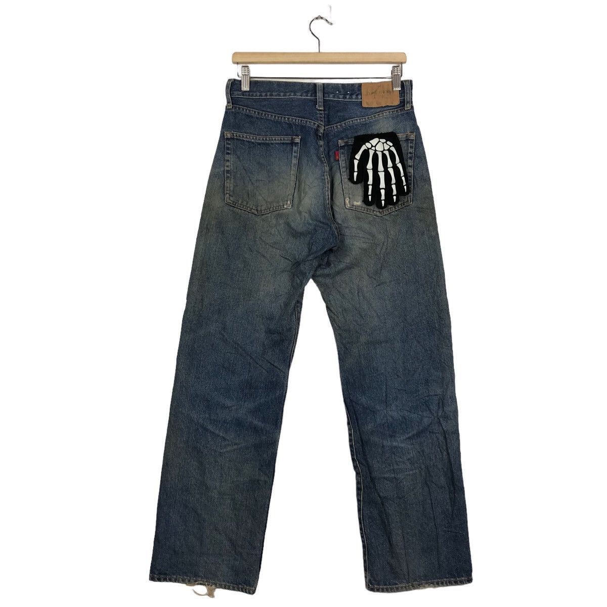 Japanese Brand 🔥90’s Rare Distressed Denim Jeans Warehouse Issey Miyake Size US 28 / EU 44 - 8 Thumbnail