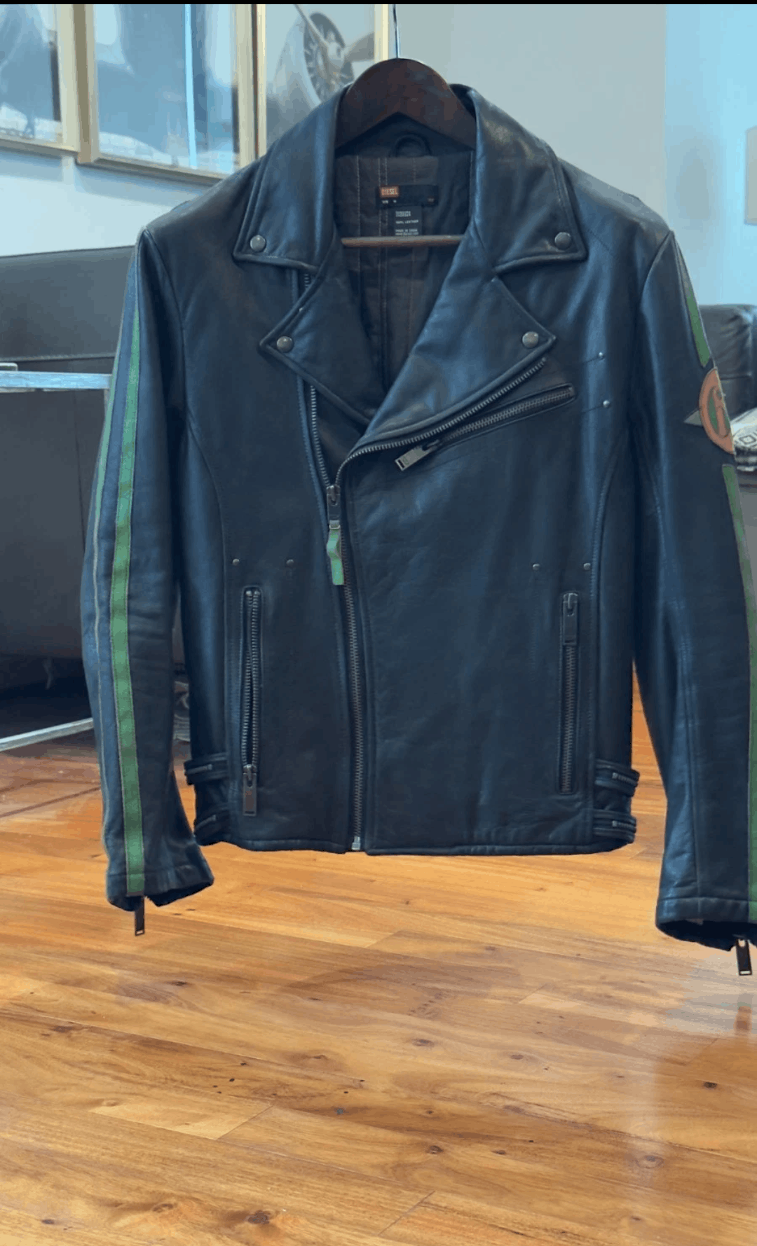 Diesel Diesel '63' Leather Motorcycle Jacket - Men's Medium - Rare Size US M / EU 48-50 / 2 - 1 Thumbnail