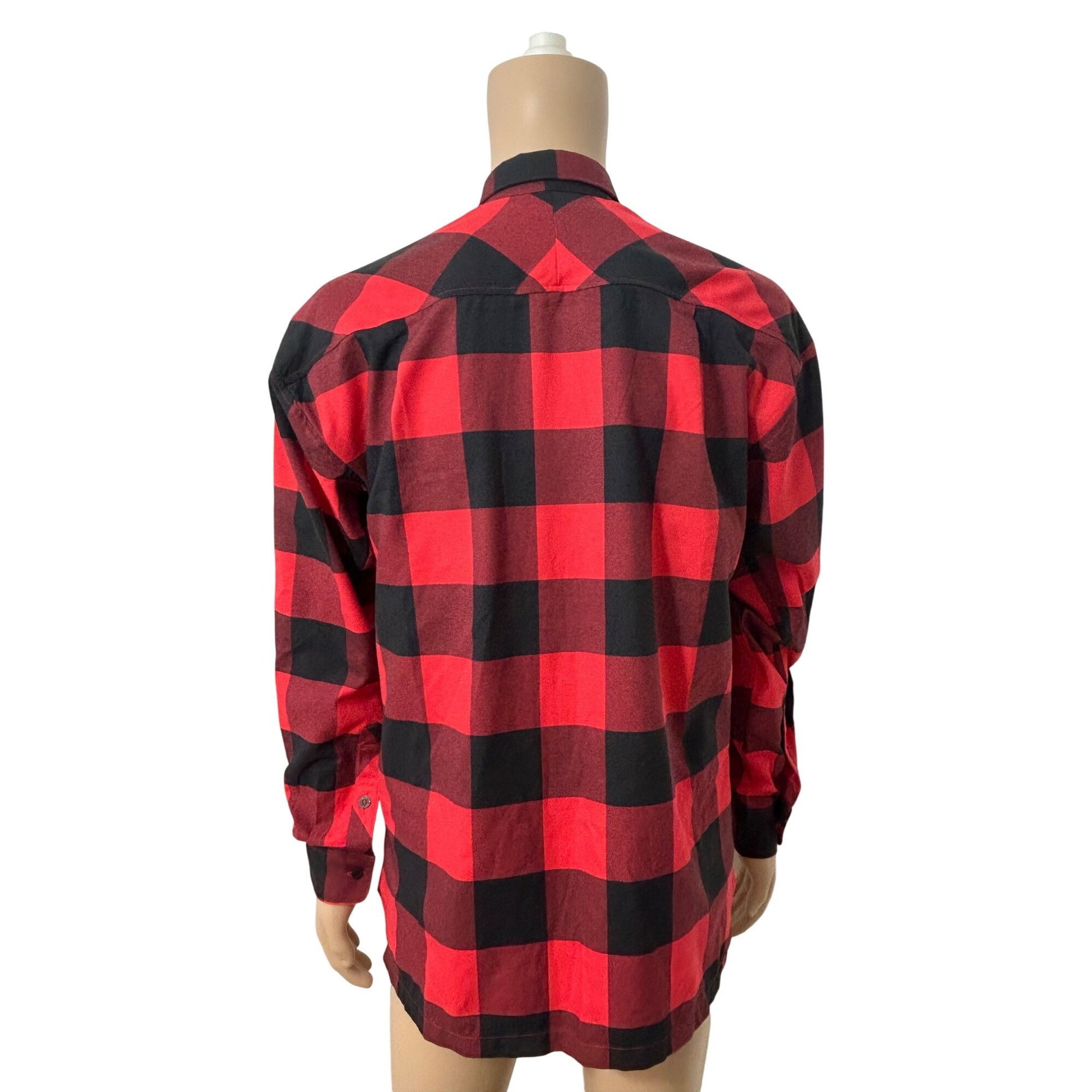 Adidas Adidas Men’s Hiking Flannel Shirt Checkered M Red Maroon Bla Size US M / EU 48-50 / 2 - 2 Thumbnail