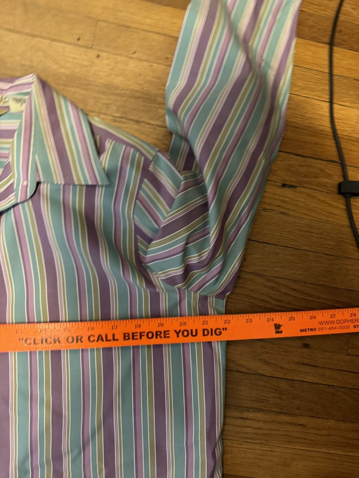 Eddie Bauer × Vintage Vintage Eddie Bauer Striped Shirt Size L / US 10 / IT 46 - 6 Thumbnail