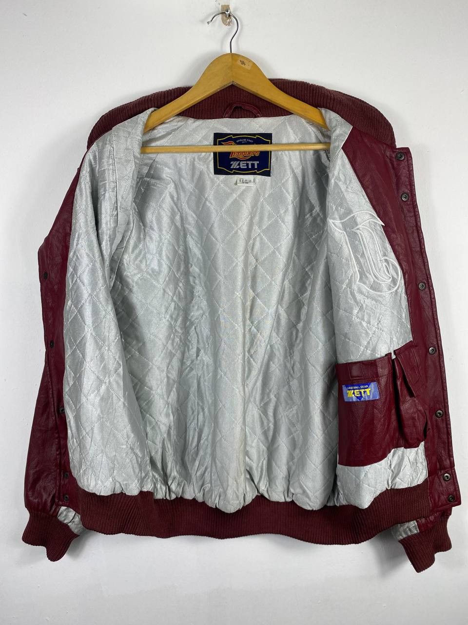 Japanese Brand zett japanese brand pvc baseball jacket nice design Size US XXL / EU 58 / 5 - 7 Thumbnail