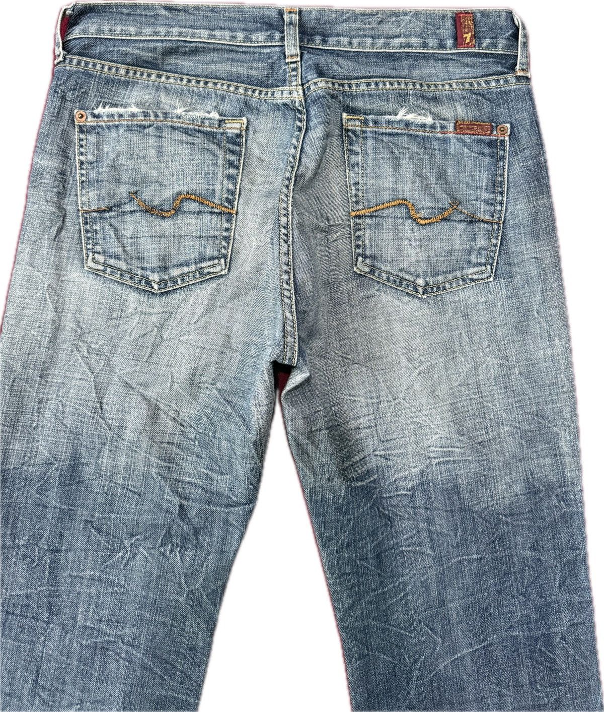 7 For All Mankind Flare Type 7 For All Mankind Distress Denim Size US 32 / EU 48 - 10 Thumbnail