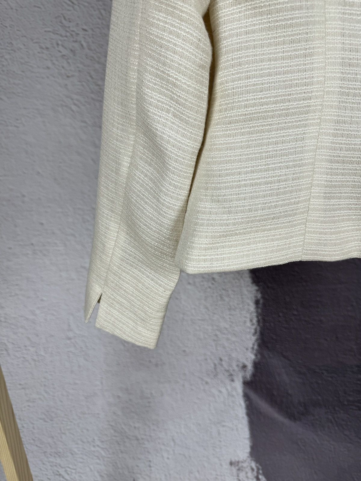 Japanese Brand × Masaki Matsushima Masaki Matsushima ivory striped blazer jacket size 11AR Size S / US 4 / IT 40 - 13 Thumbnail