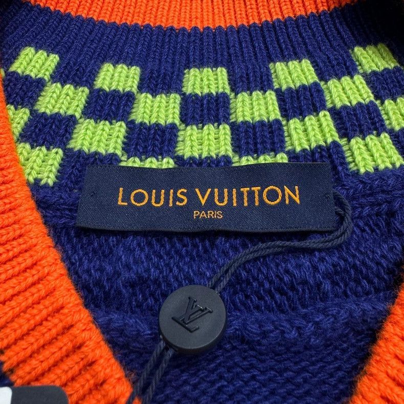 Louis Vuitton Louis Vuitton Checkerboard sleeve logo Jersey sweater Nexta Size US L / EU 52-54 / 3 - 2 Thumbnail