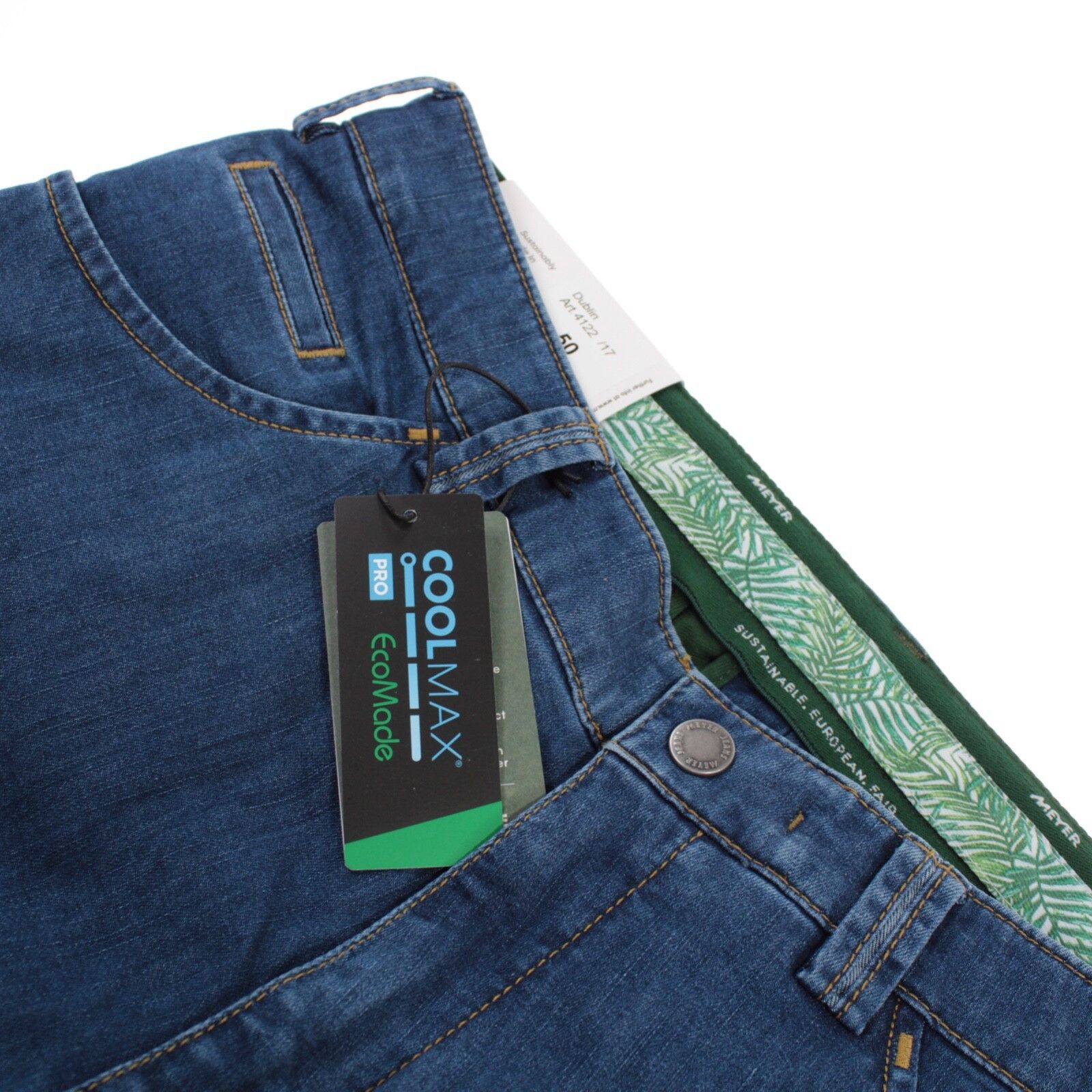 Other Meyer New with tags Chino Size 34 US In Blue Size US 34 / EU 50 - 1 Thumbnail