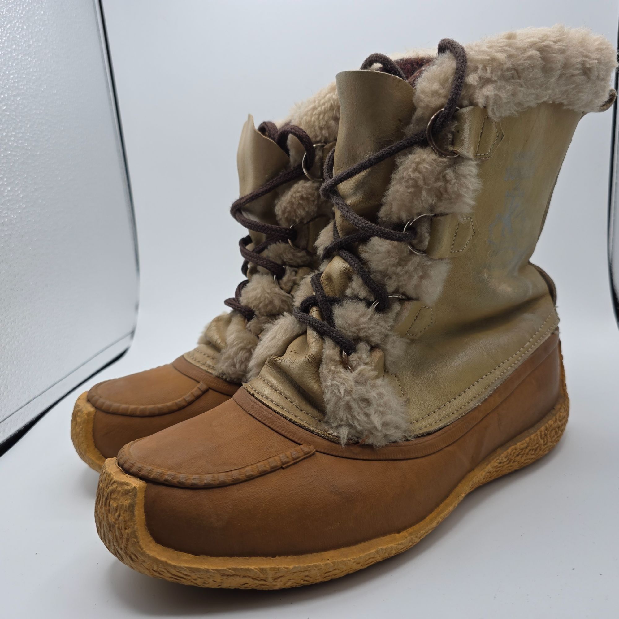 SOREL Sorel Nanook Womens Size 8 Brown Winter Boots Wool Removable Size US 8 / IT 38 - 3 Thumbnail
