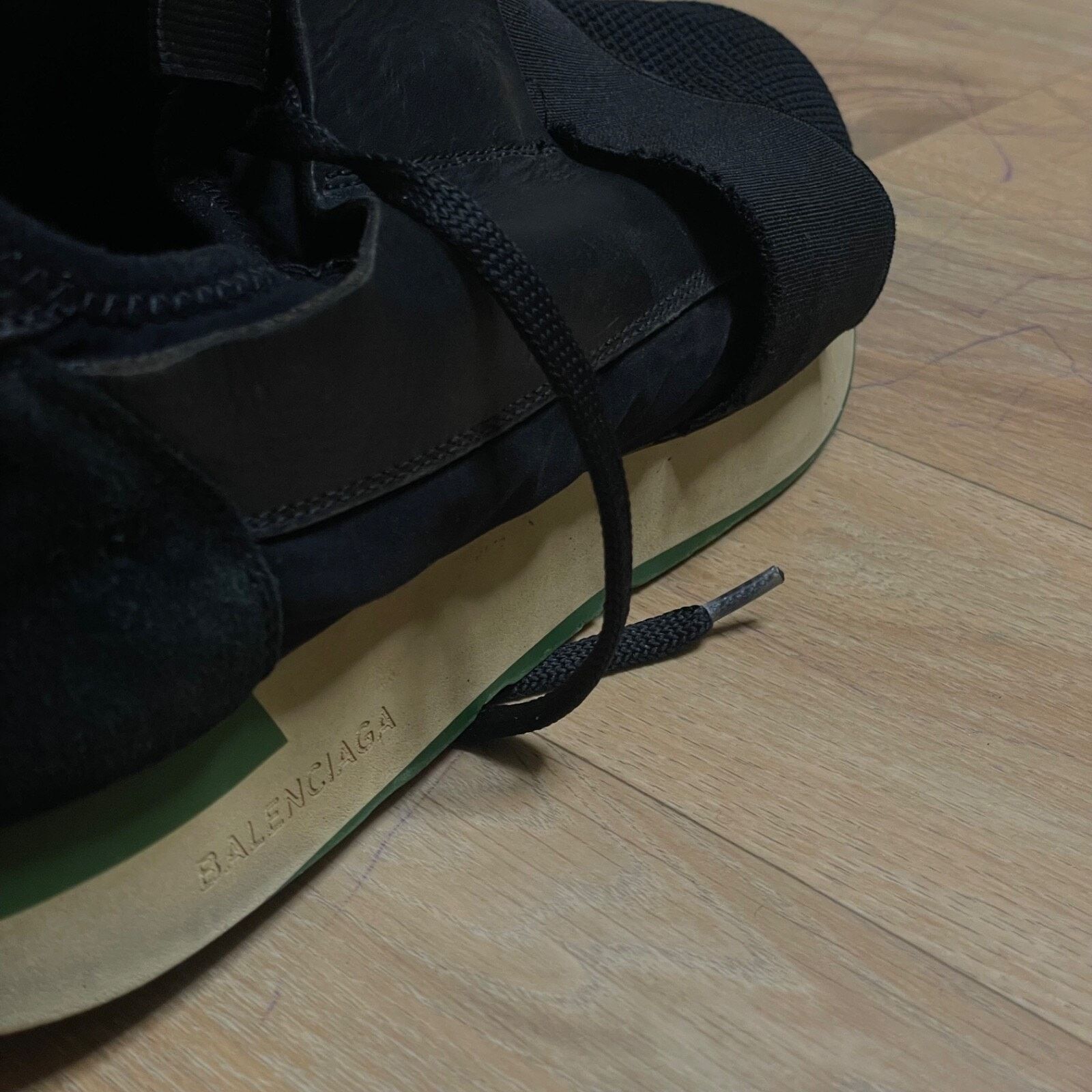 Balenciaga BALENCIAGA RUNNER Sneakers TRAINERS SHOES Black Leather Men Size US 10 / EU 43 - 10 Thumbnail