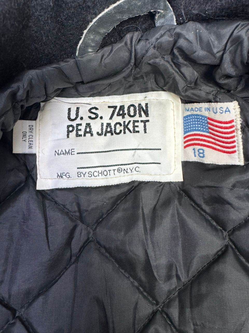 Vintage VINTAGE U.S 740N PEA JACKET Size US L / EU 52-54 / 3 - 9 Thumbnail