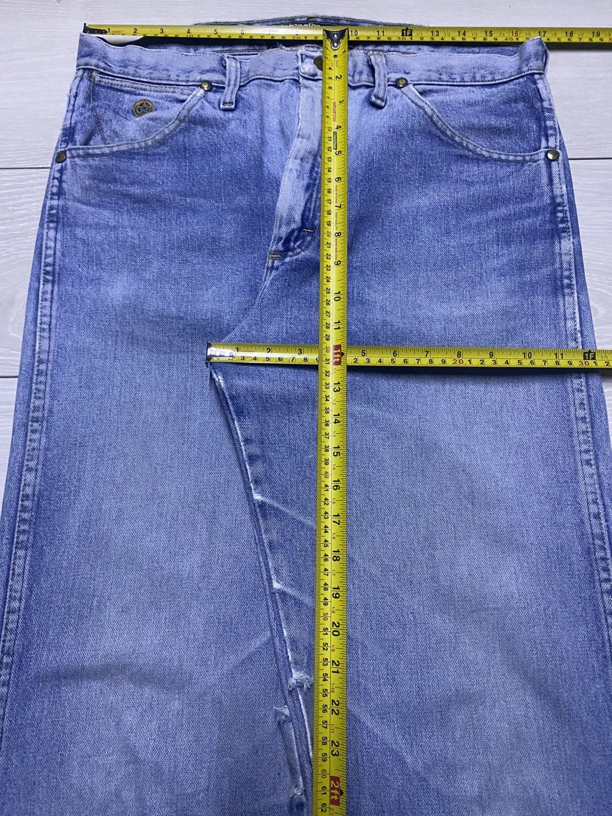 Sandro × Wrangler Vintage Wrangler George Strait Blue Wash Jeans Size US 34 / EU 50 - 13 Thumbnail