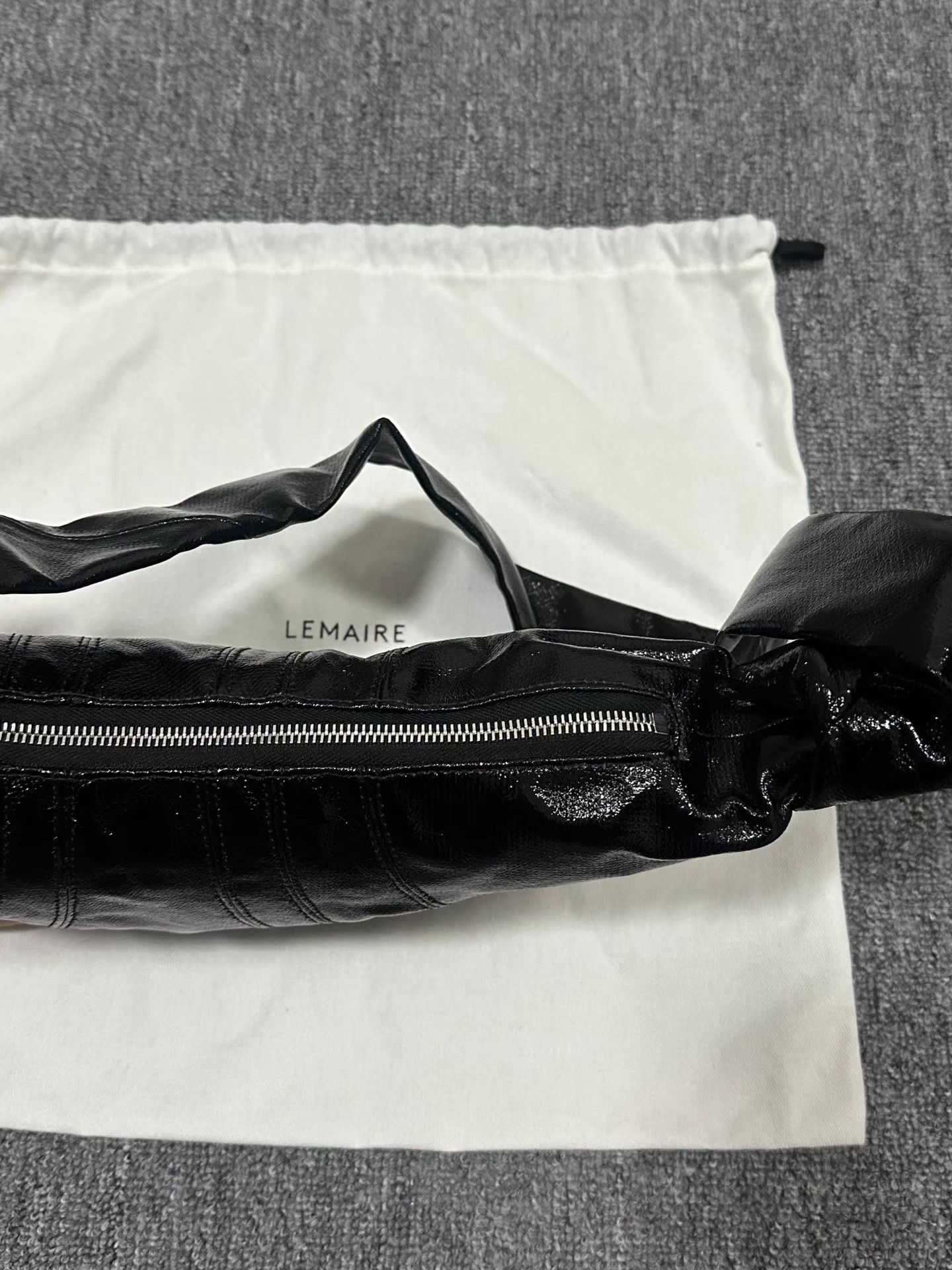 Lemaire Lemaire small black coated Croissant bag Size ONE SIZE - 4 Thumbnail