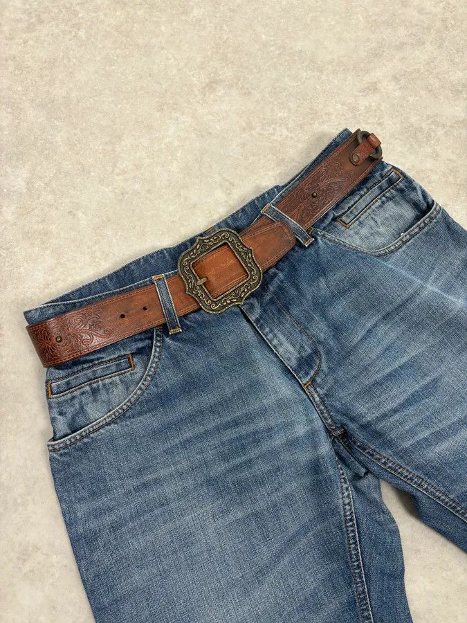 Dsquared2 Dsquared2 Brown Leather Belt Ornamental Buckle Size ONE SIZE - 1 Thumbnail