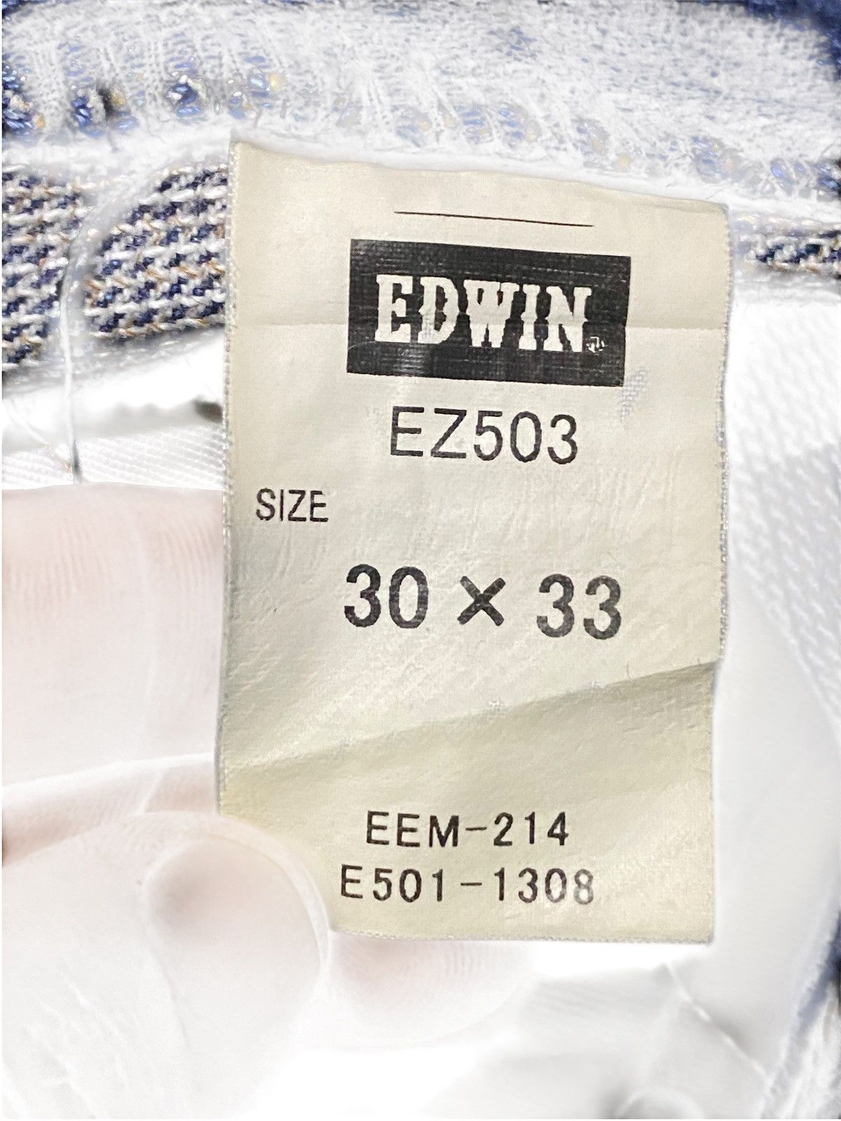 Edwin Vintage Japanese Brand E Funtion Edwin Tapered Leg Patched Size US 30 / EU 46 - 18 Thumbnail
