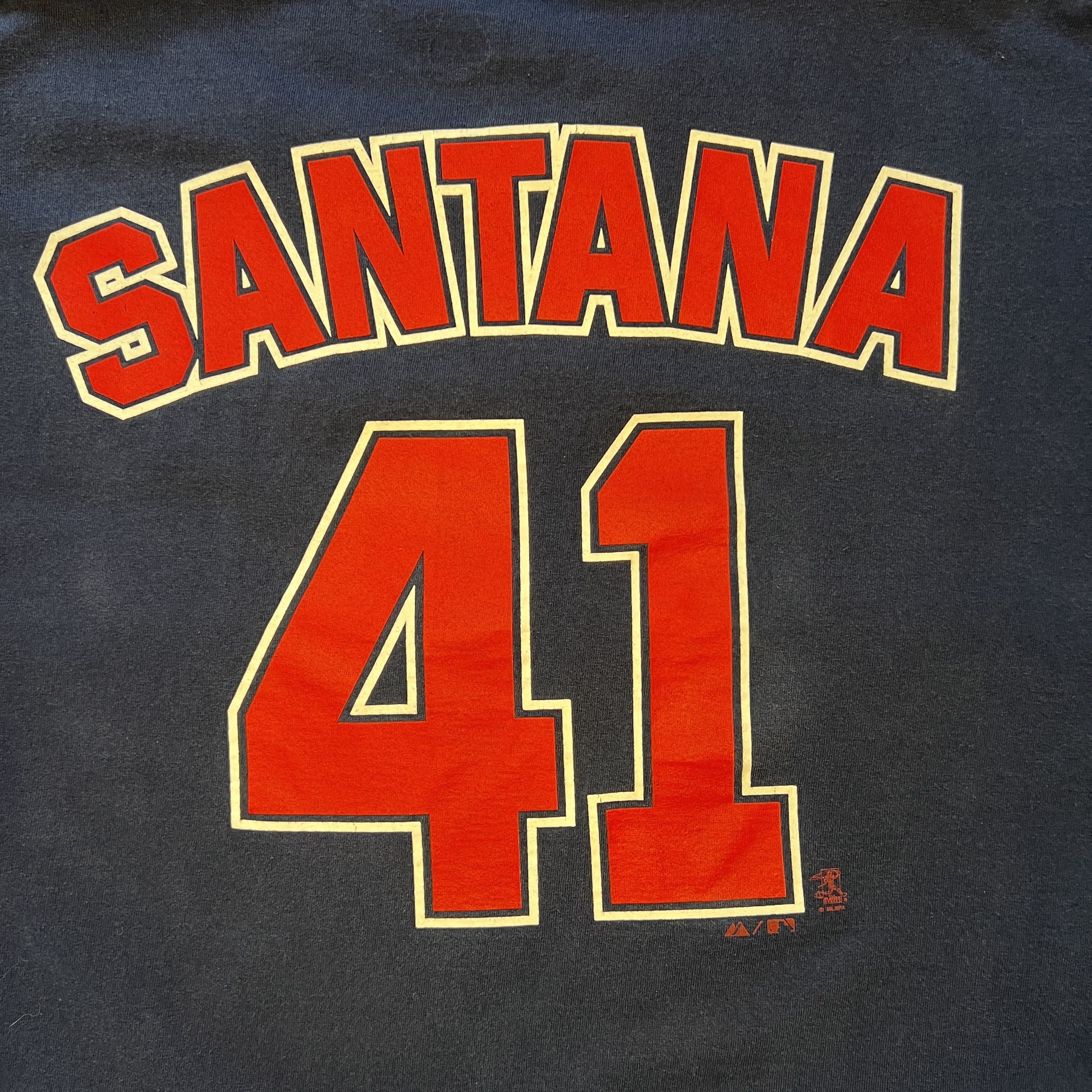 Majestic Vintage Cleveland Santana #41 Baseball Jersey T-Shirt Size US XXL / EU 58 / 5 - 7 Thumbnail