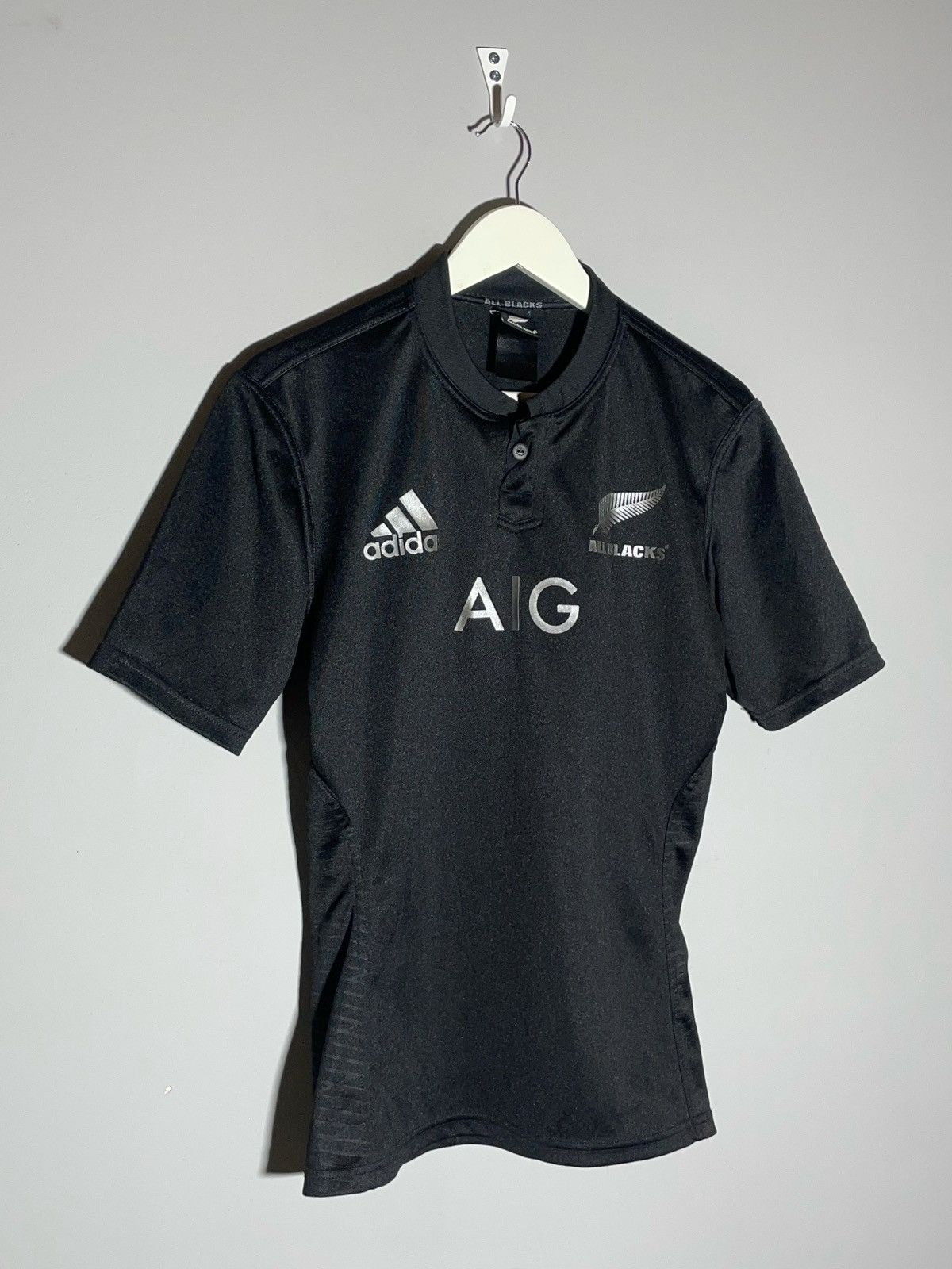 Adidas All Black New Zealand Y2k Streetwear Adidas Shirt Jersey Size US M / EU 48-50 / 2 - 2 Thumbnail