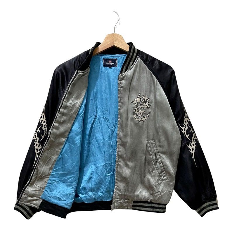 Japanese Brand × Vintage Vintage First Down Sukajan Souvenir Zipper Jacket Size US S / EU 44-46 / 1 - 3 Thumbnail
