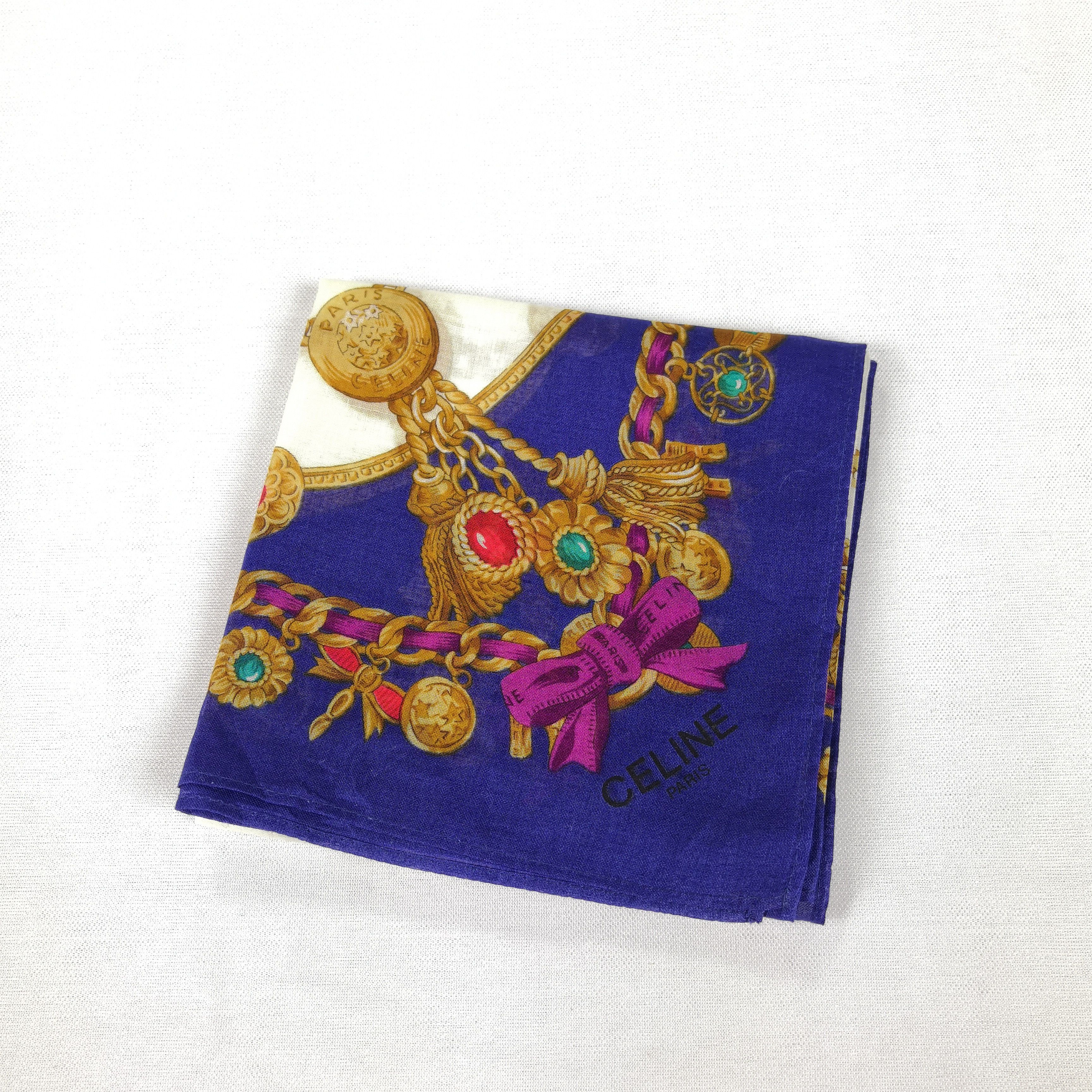 Celine Vintage Celine Paris Bandana Handkerchief Neckerchief Size ONE SIZE - 4 Thumbnail