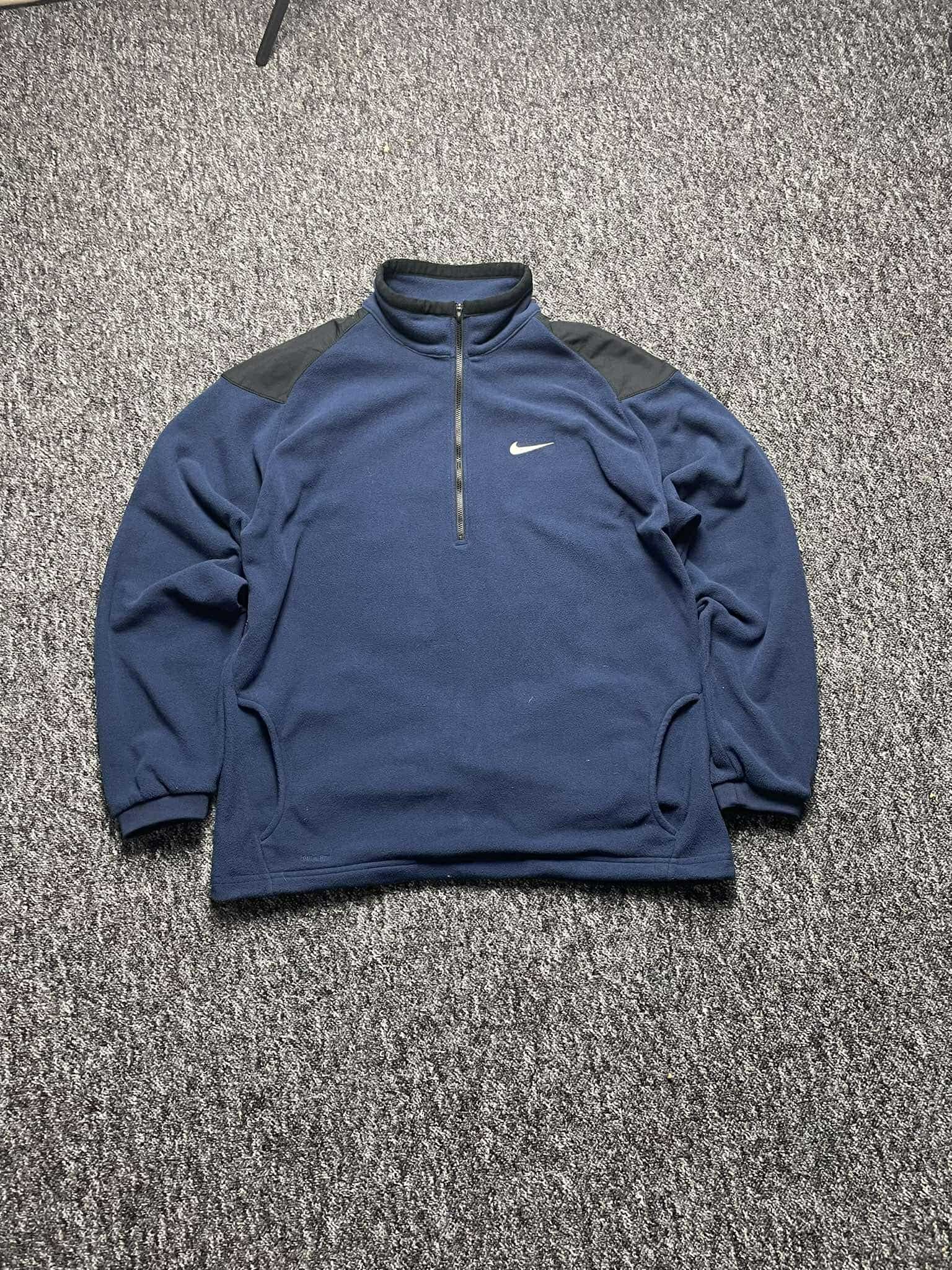 Nike × Vintage Vintage Nike Fit fleece polar Solo swoosh retro y2k classic Size US L / EU 52-54 / 3 - 1 Thumbnail