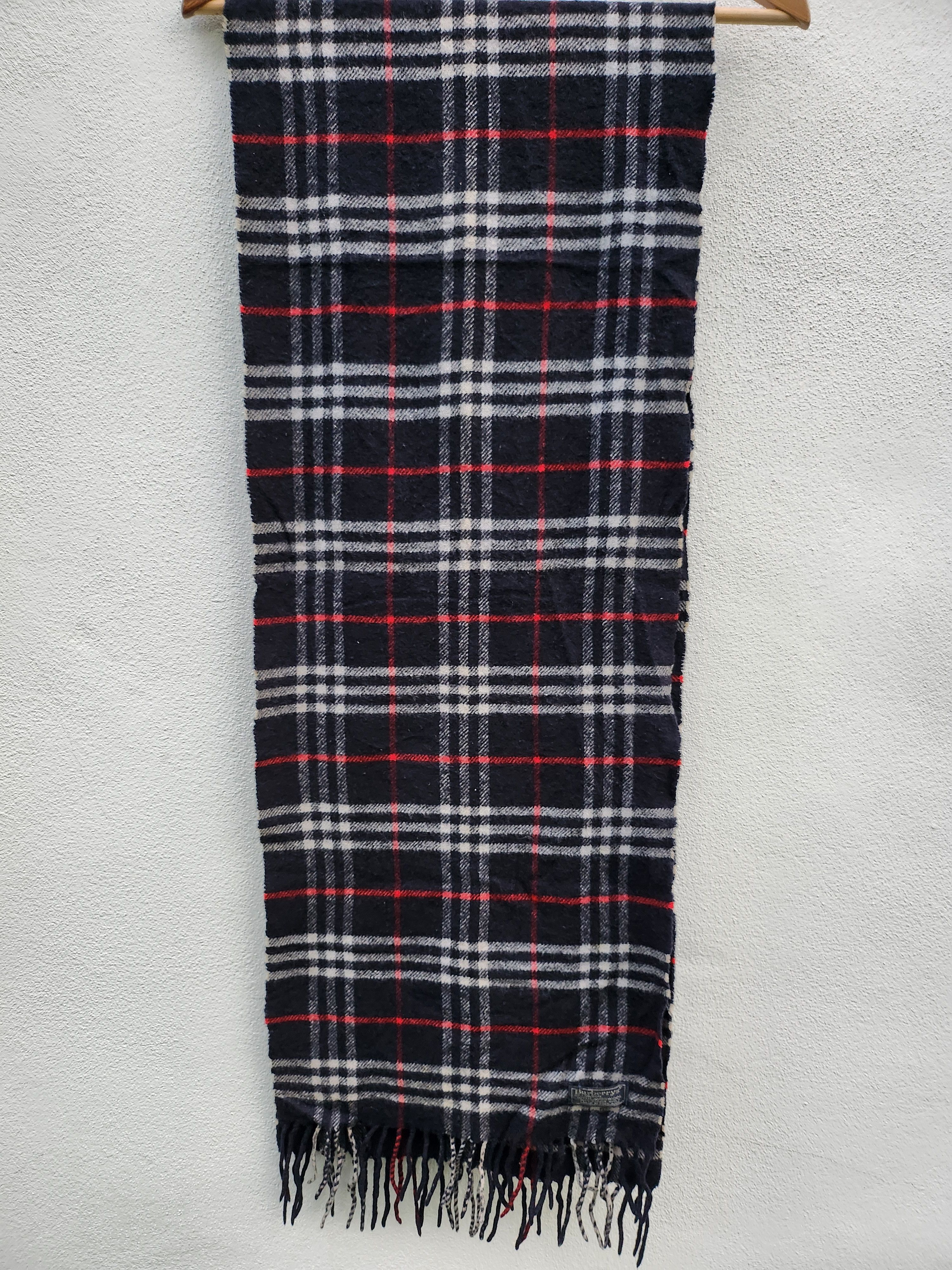 Burberry × Burberry Prorsum × Vintage 💥Vtg Burberry Nova Check Scarves Muffler Neck Wrap Size ONE SIZE - 5 Thumbnail