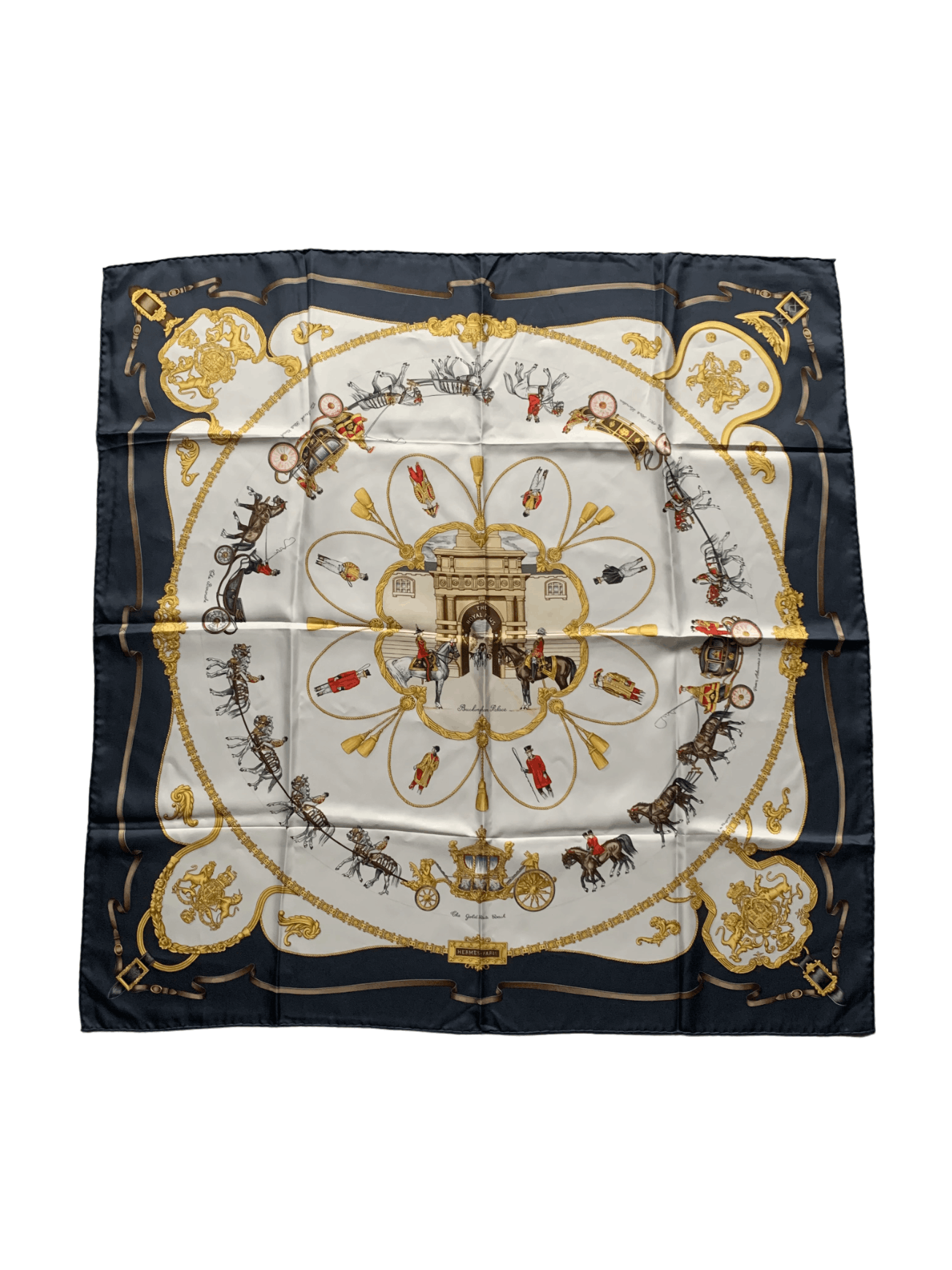 Hermes × Vintage Hermes Silk Scarf The Royal Mews Buckingham Palace ...