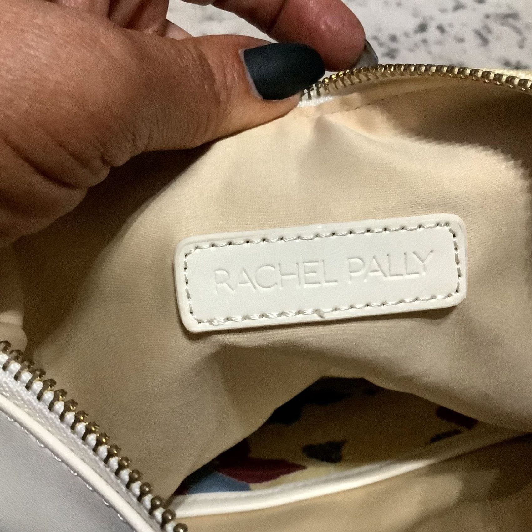 Rachel Pally VINTAGE RACHEL PALLY ANTHROPOLOGIE Floral Leather Reversible Clutch Bag Purse Wallet Women Cream White Cloth Reversible Clutch Non smoking USED ONCE Size ONE SIZE - 6 Thumbnail