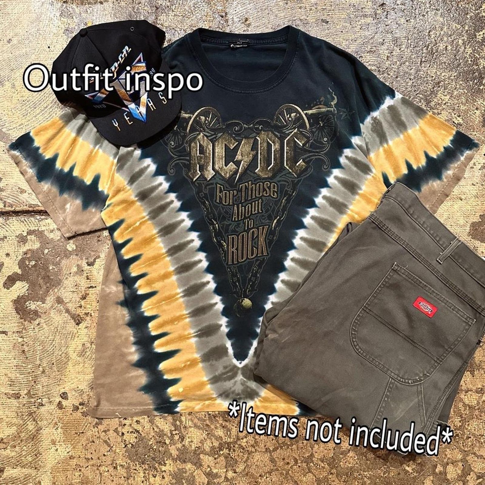 Liquid Blue Vintage 1980s acdc for those Size US M / EU 48-50 / 2 - 8 Thumbnail