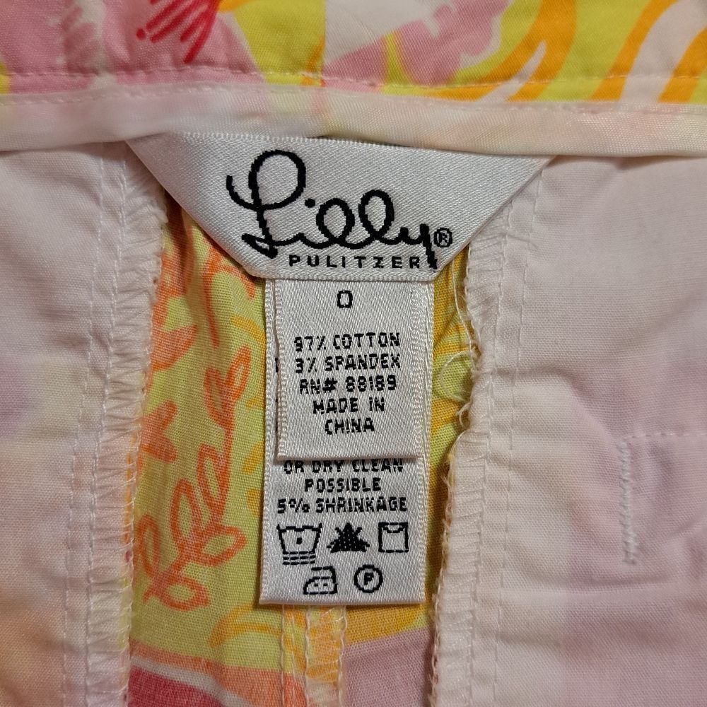 Lilly Pulitzer Lilly Pulitzer Colorful Floral Trouser Capri Pants 90's Siz Size 25" / US 0 / IT 36 - 5 Thumbnail