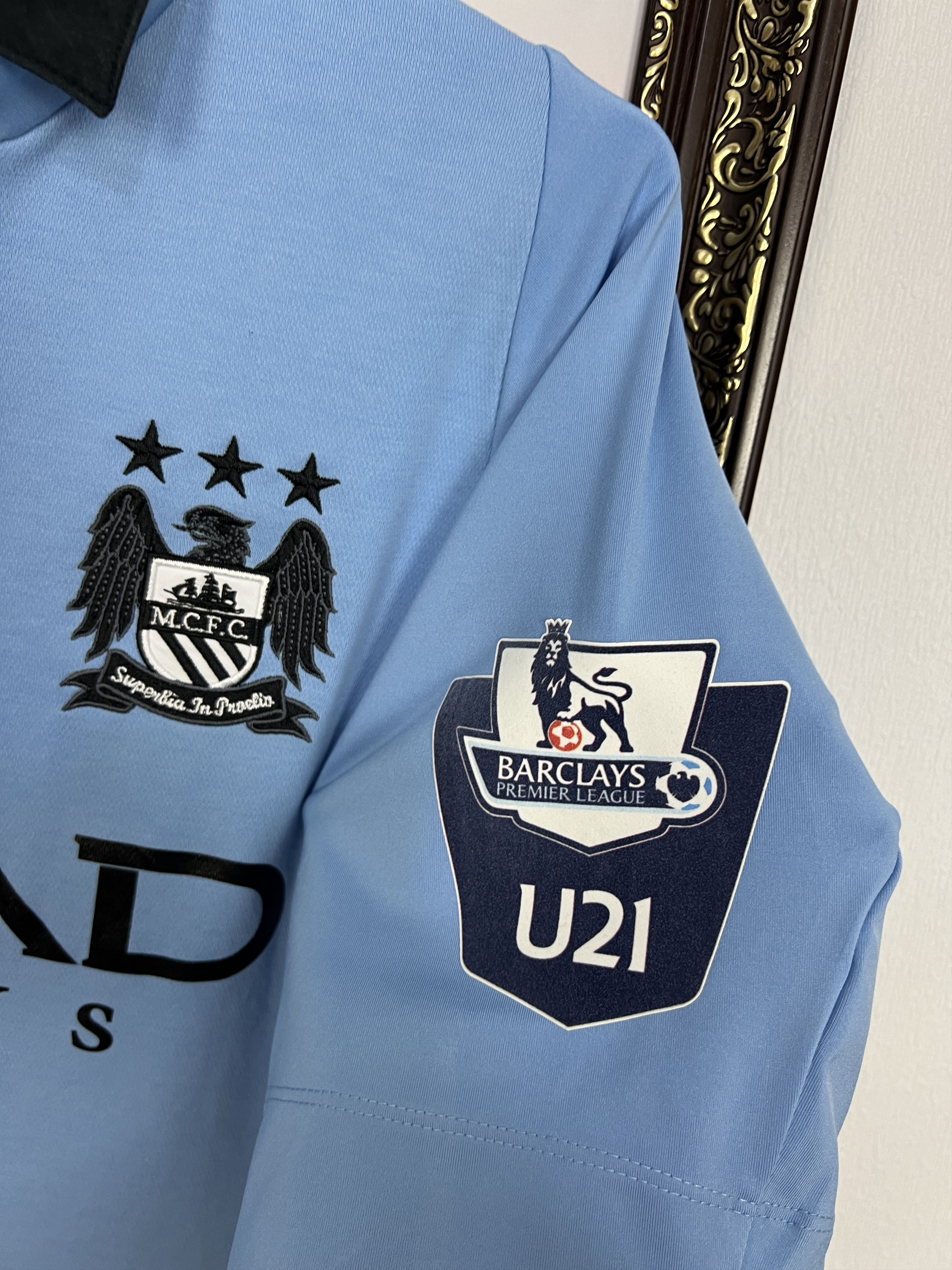 Umbro Manchester City Home football shirt 2012 #11 U21 Nike Size US M / EU 48-50 / 2 - 4 Thumbnail