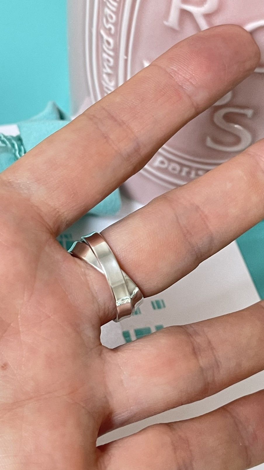 Tiffany & Co. Tiffany & Co. Tiffany 1837 Interlocking Ring Silver 5.5 NEW Size ONE SIZE - 2 Thumbnail