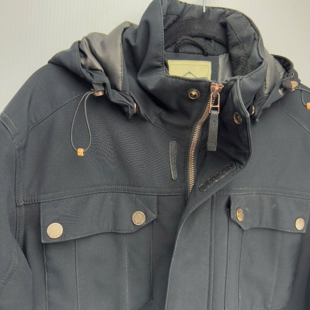 McKinlays MCKINLEY Hooded Black Long Cargo Utility Parka Winter Coat M Size US M / EU 48-50 / 2 - 8 Thumbnail