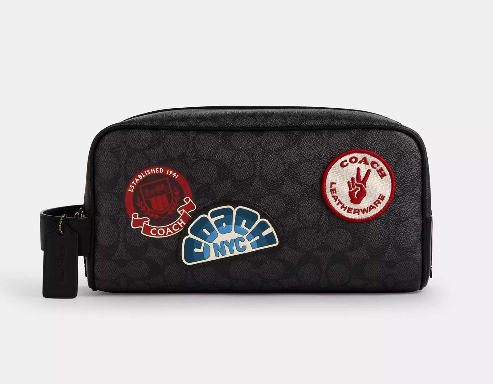 Coach Large Travel Kit In Signature Canvas With Patches CY904 Size ONE SIZE - 8 Thumbnail