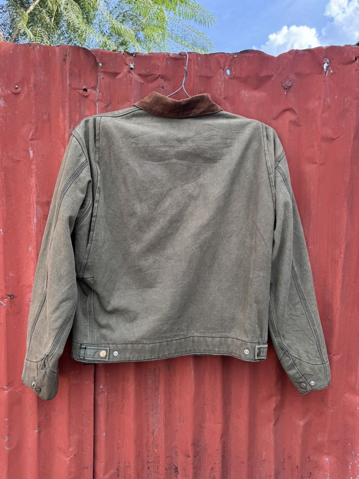 Carhartt Vintage Carhartt detroit Green lined J01 BLK CROPPED Jacket Size US L / EU 52-54 / 3 - 2 Thumbnail