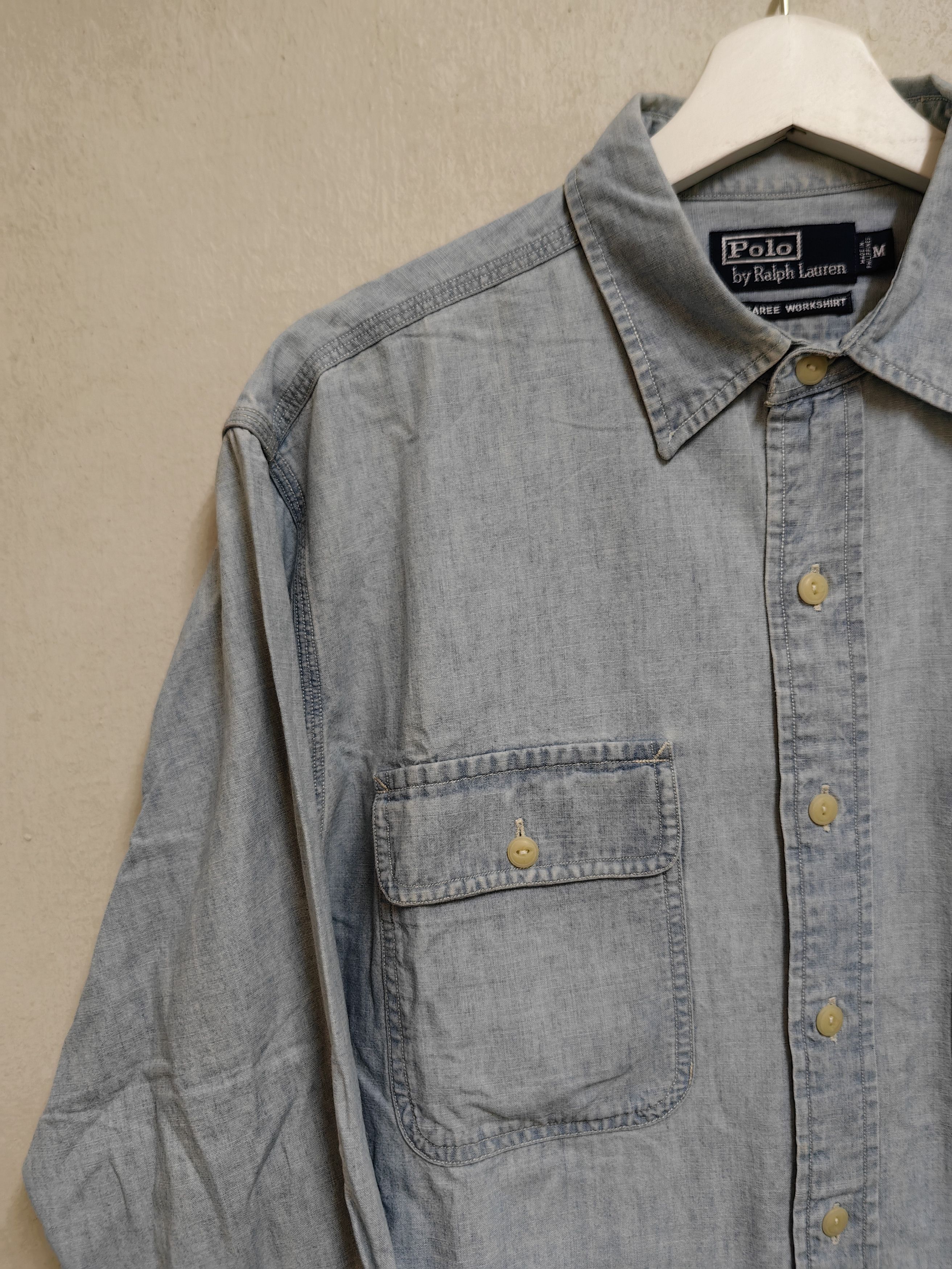Polo Ralph Lauren × Vintage Polo by Ralph Lauren Dungaree Workshirt Size US XL / EU 56 / 4 - 7 Thumbnail