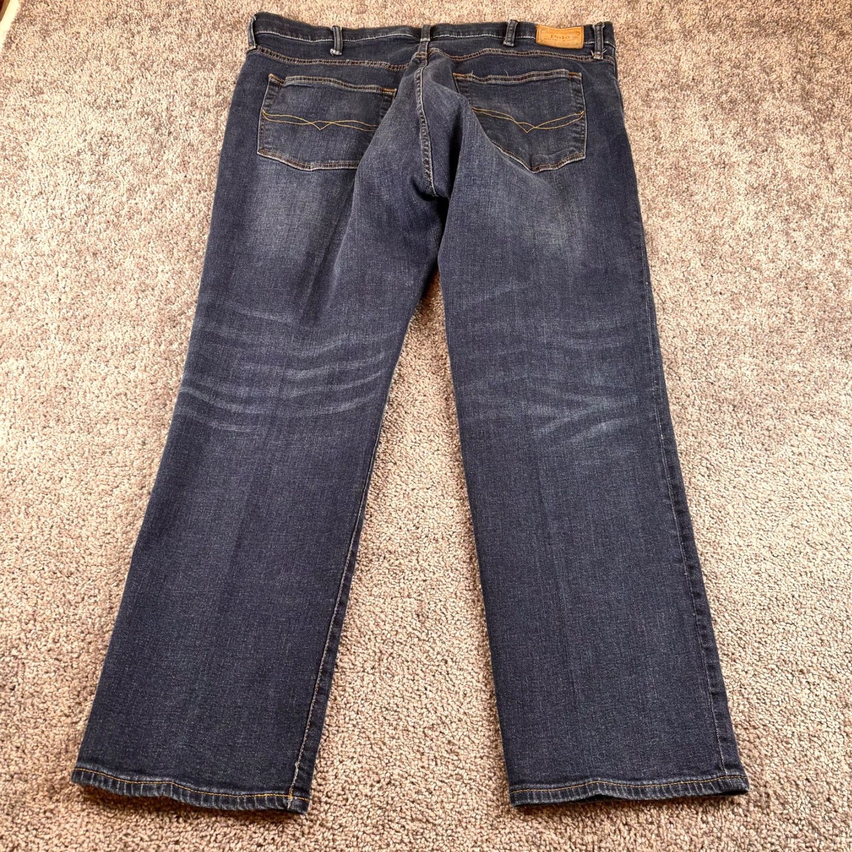 Polo Ralph Lauren Polo Ralph Lauren Jeans 44X32 Dark Blue Denim Hampton Relaxed Straight Men Jeans Size US XXL / EU 58 / 5 - 6 Thumbnail