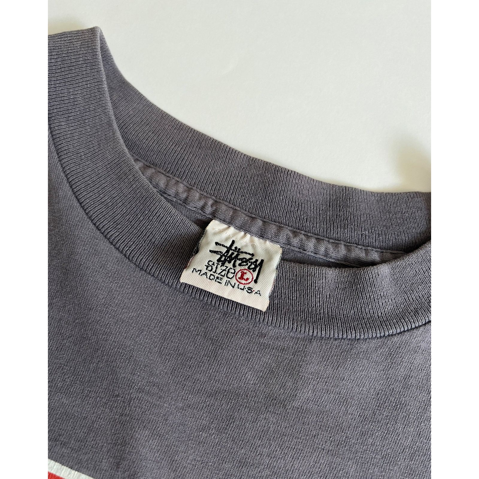 Stussy 1990s Stüssy Purple "Flavor" T-Shirt Size US L / EU 52-54 / 3 - 5 Thumbnail