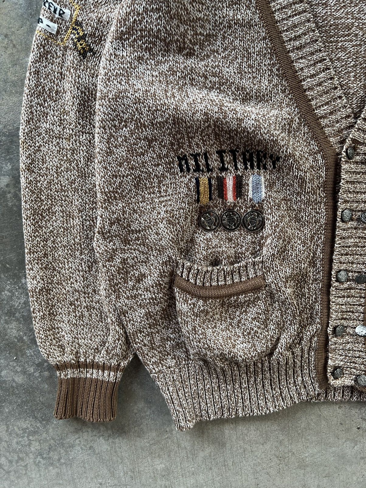 Japanese Brand Scoop Military Cardigan Knitwear Size US M / EU 48-50 / 2 - 3 Thumbnail