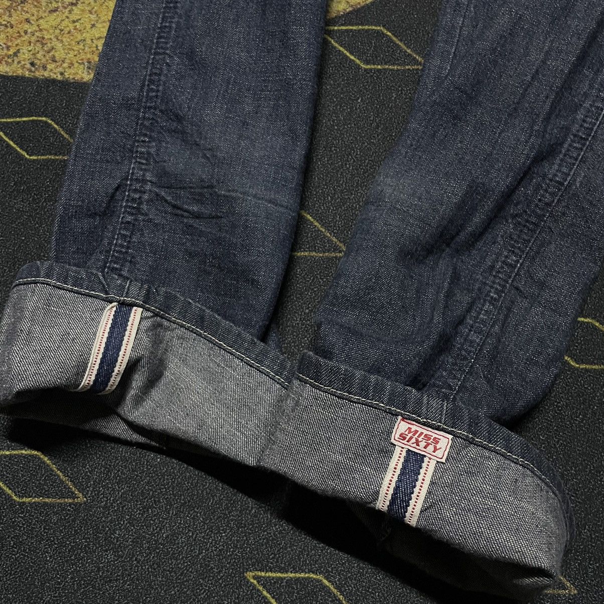 Designer × Miss Sixty 💥- Miss Sixty Selvedge Strechy Jeans With Skirt Size 28" / US 6 / IT 42 - 14 Thumbnail