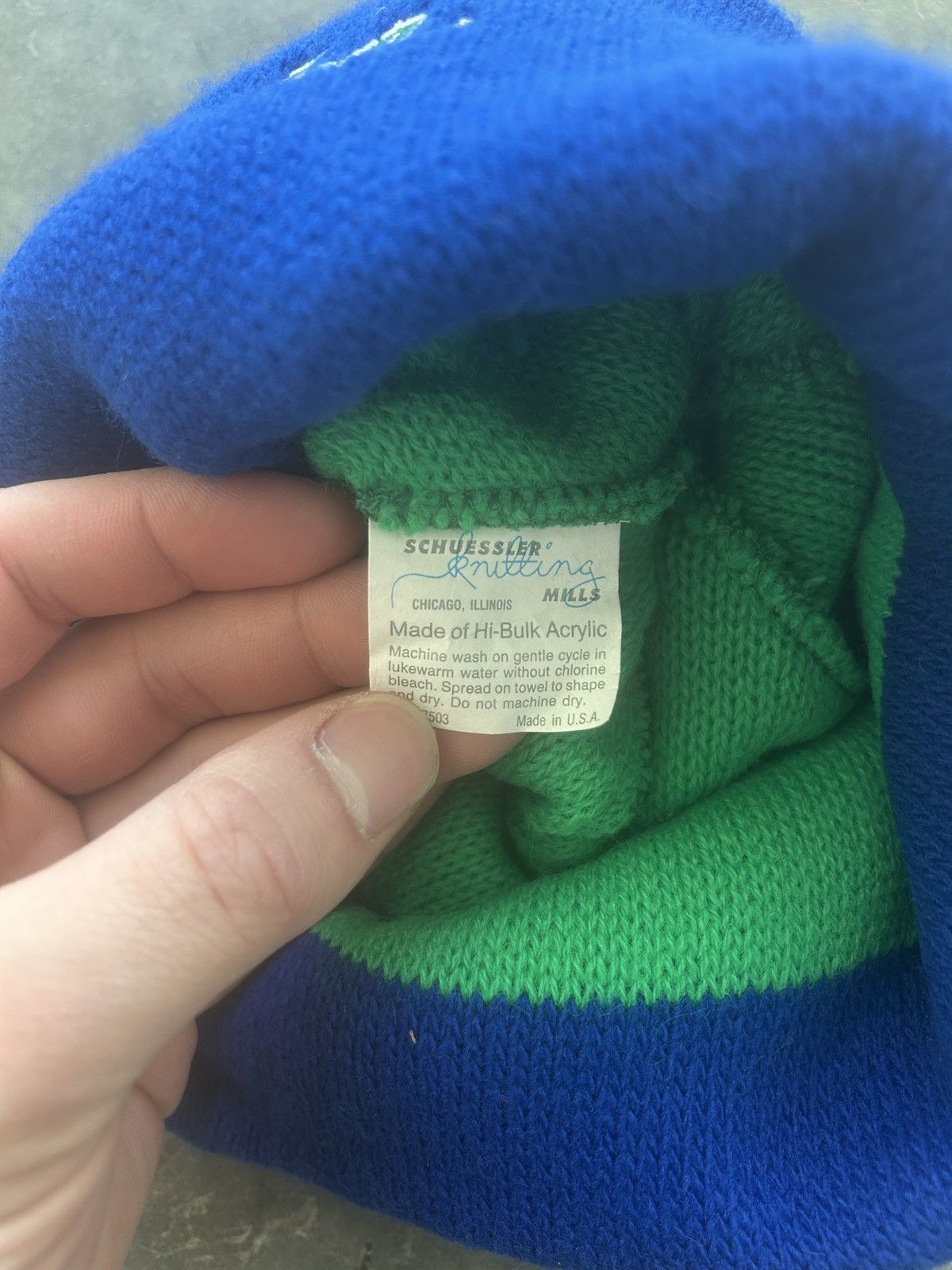 NFL × Sports Specialties × Vintage BNWT Vintage 90s Seahawks Sports Specialties Script Beanie Size ONE SIZE - 5 Thumbnail
