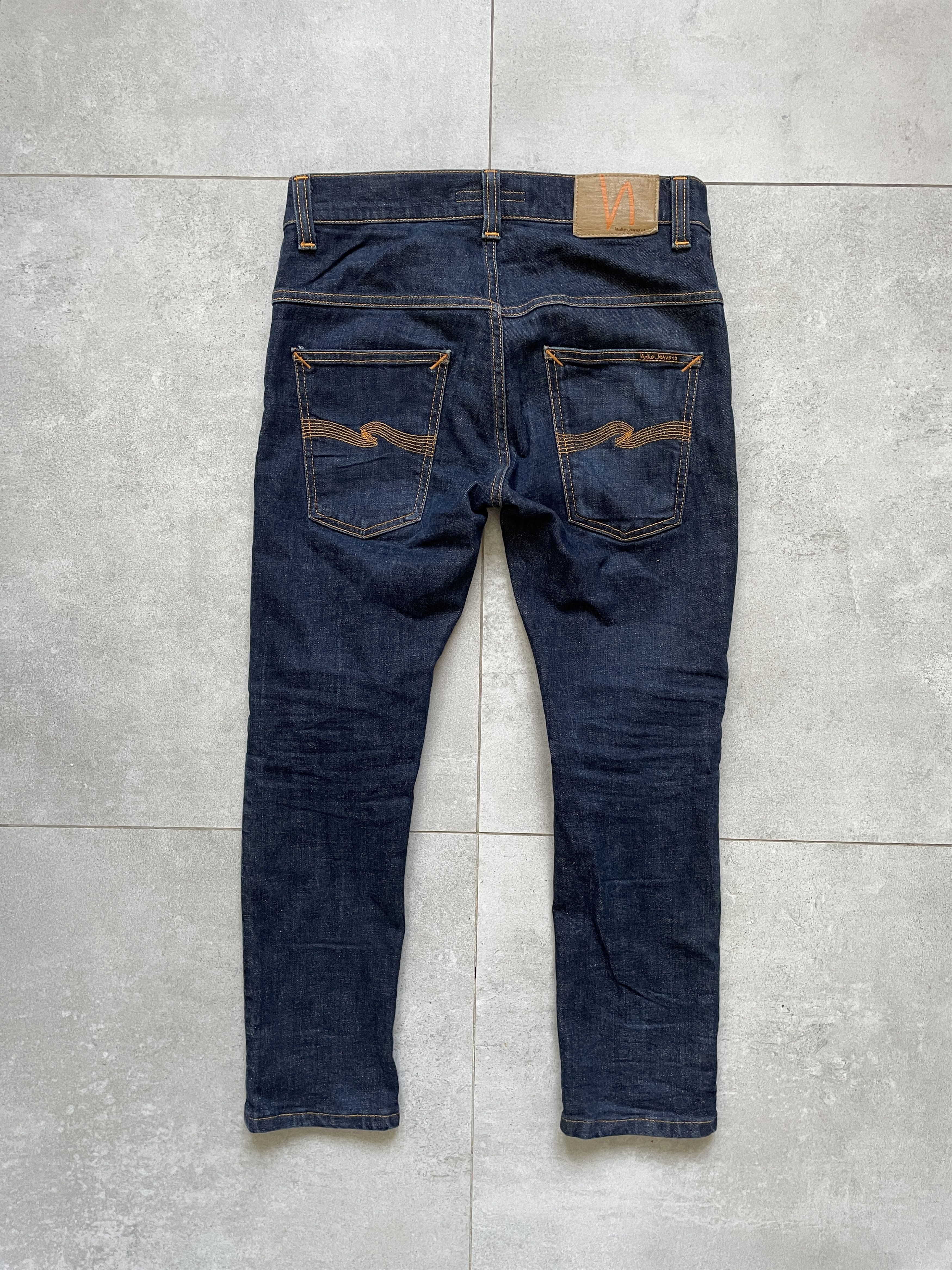 Japanese Brand × Jean × Nudie Jeans NAVY RAW DENIM NUDIE JEANS SLIM SLKINNY DENIM Size US 30 / EU 46 - 1 Thumbnail
