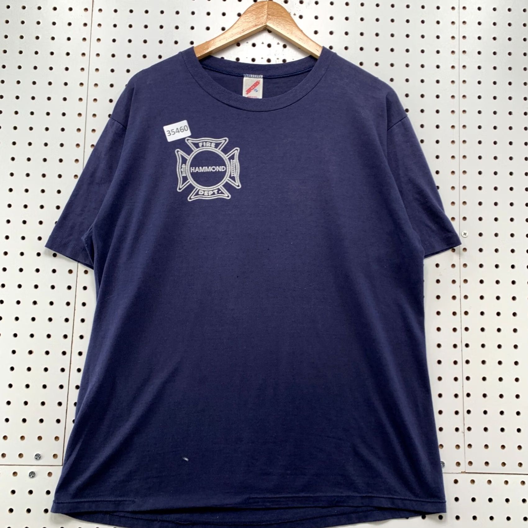 Jerzees VINTAGE Hammond Fire Department Shirt Mens XL Blue 90s Single Stitch USA T-Shirt Size US L / EU 52-54 / 3 - 2 Thumbnail