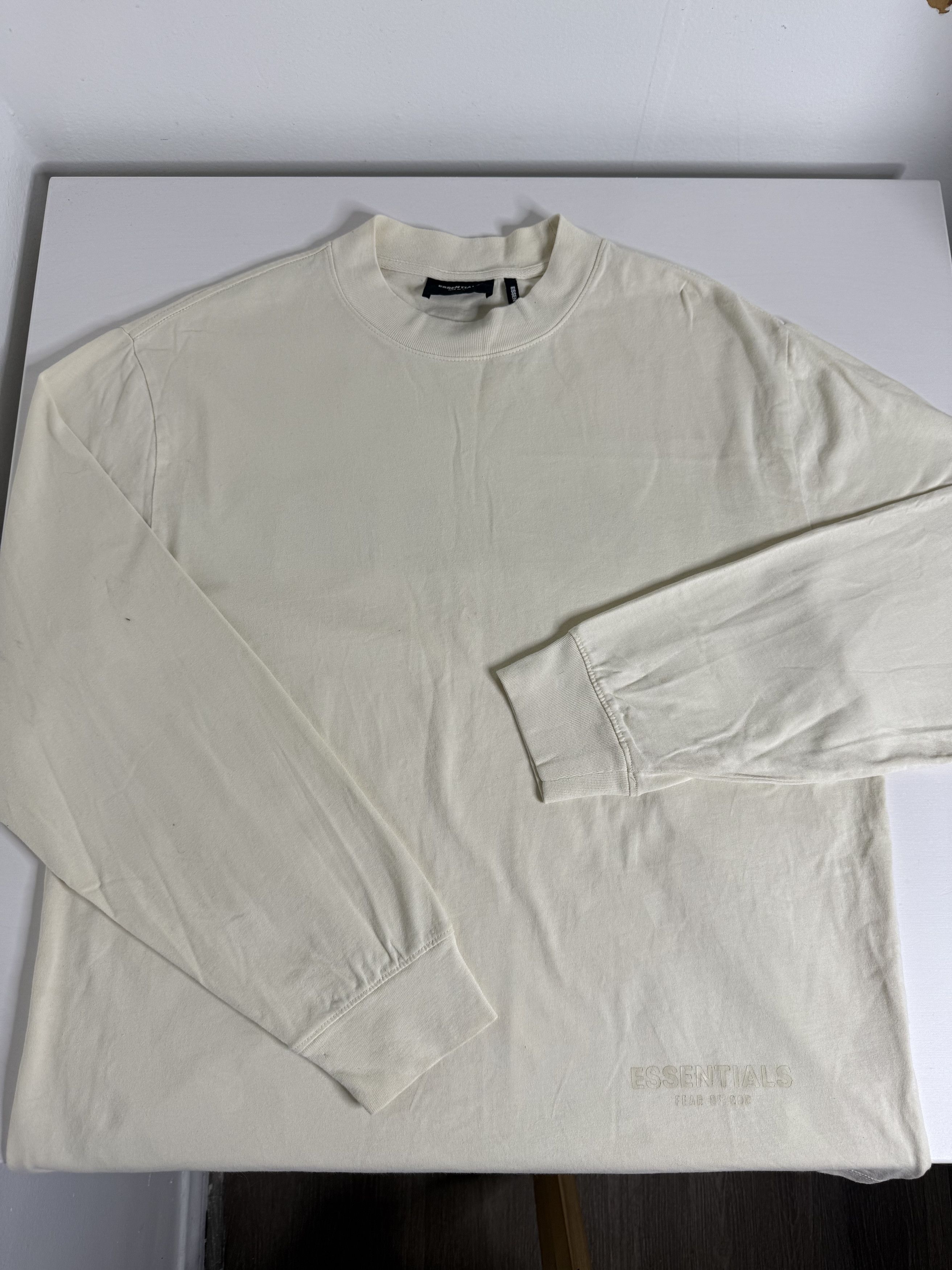 Essentials × Fear of God Essentials Back Logo L/S Tee "Cream" Size US XL / EU 56 / 4 - 2 Thumbnail