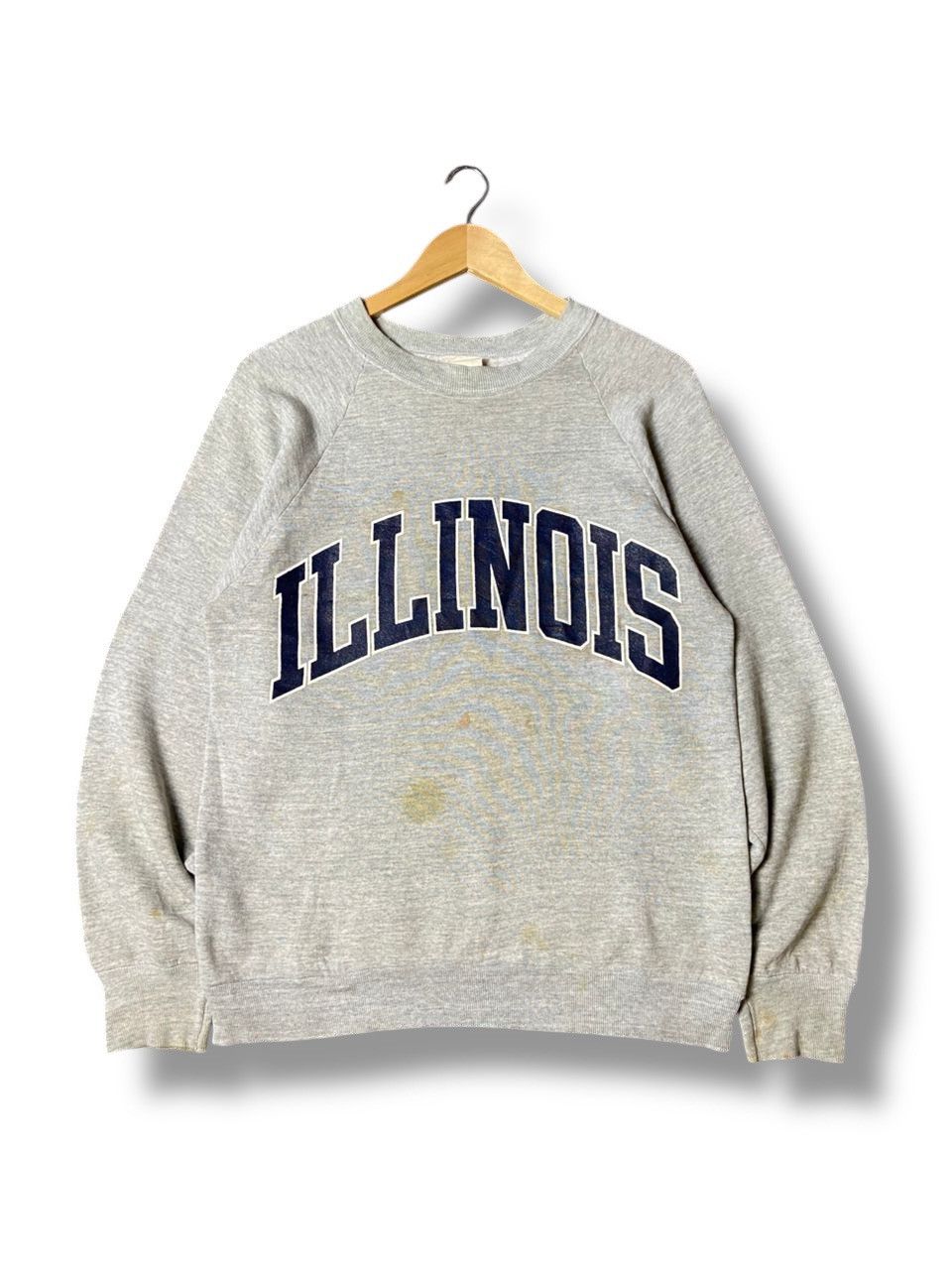 Japanese Brand × Vintage ILLINOIS Embroidered Spellout Sweatshirt (129) Size US XXS / EU 40 - 1 Thumbnail