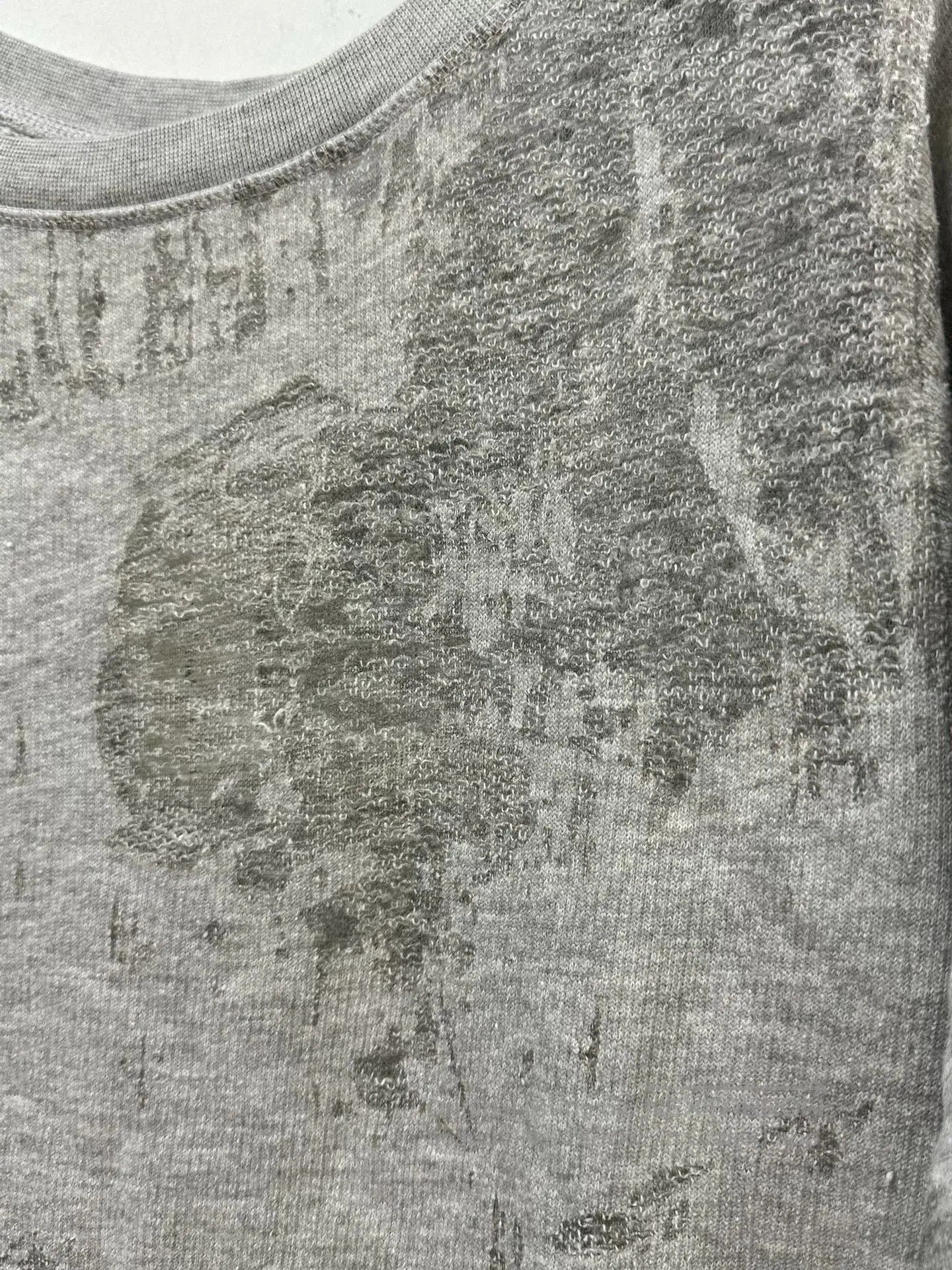 Dries Van Noten drapes laser-etched graphic short sleeve shirt. Size US S / EU 44-46 / 1 - 3 Thumbnail