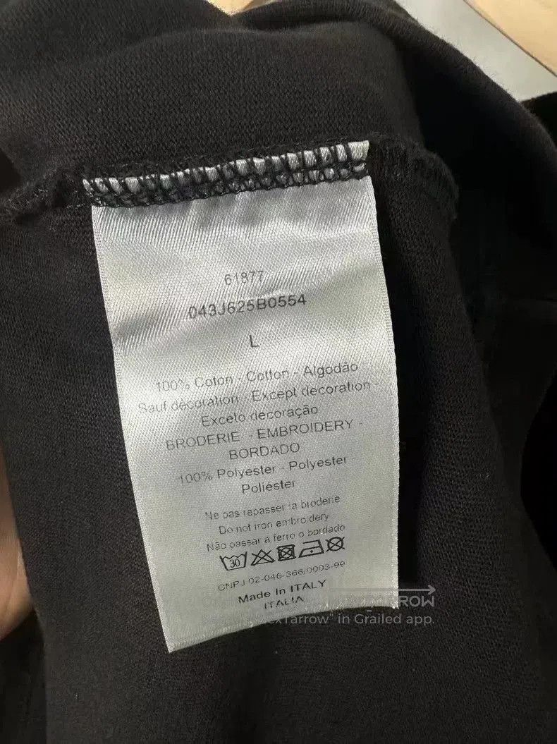 Dior Dior safety pin embroidery letter logo black short-sleeve. Size US L / EU 52-54 / 3 - 6 Thumbnail