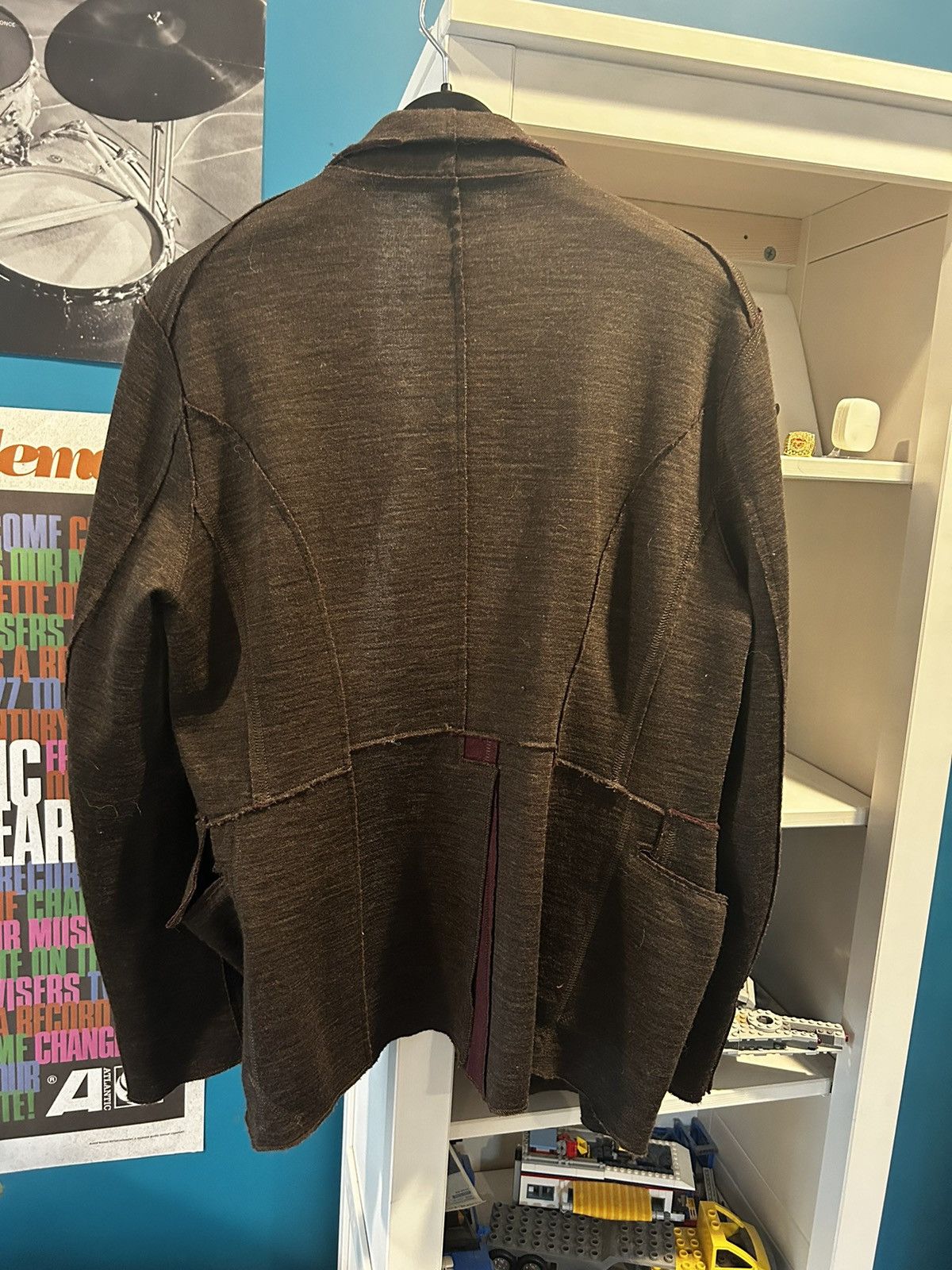 Takahiromiyashita The Soloist. s.0218 Wool Collared Cardigan Exposed Seam Size US S / EU 44-46 / 1 - 2 Thumbnail
