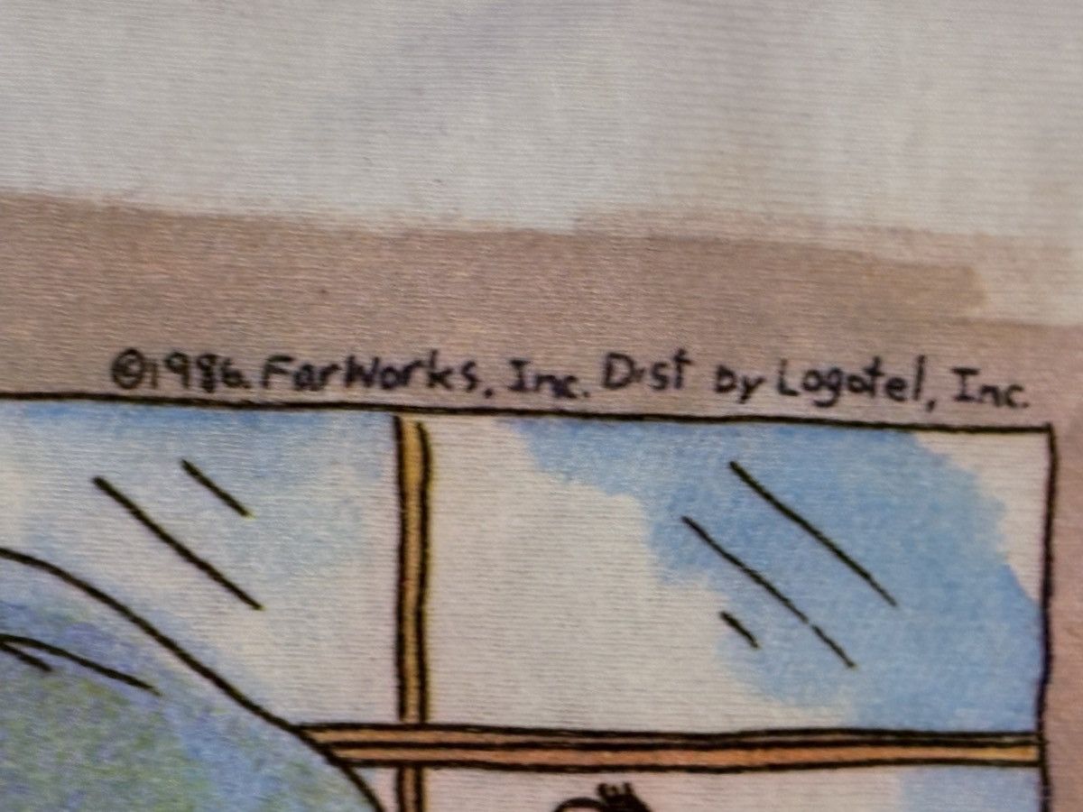 Vintage VINTAGE 1986The Far Side Shirt Men L White Larson Size US L / EU 52-54 / 3 - 8 Thumbnail