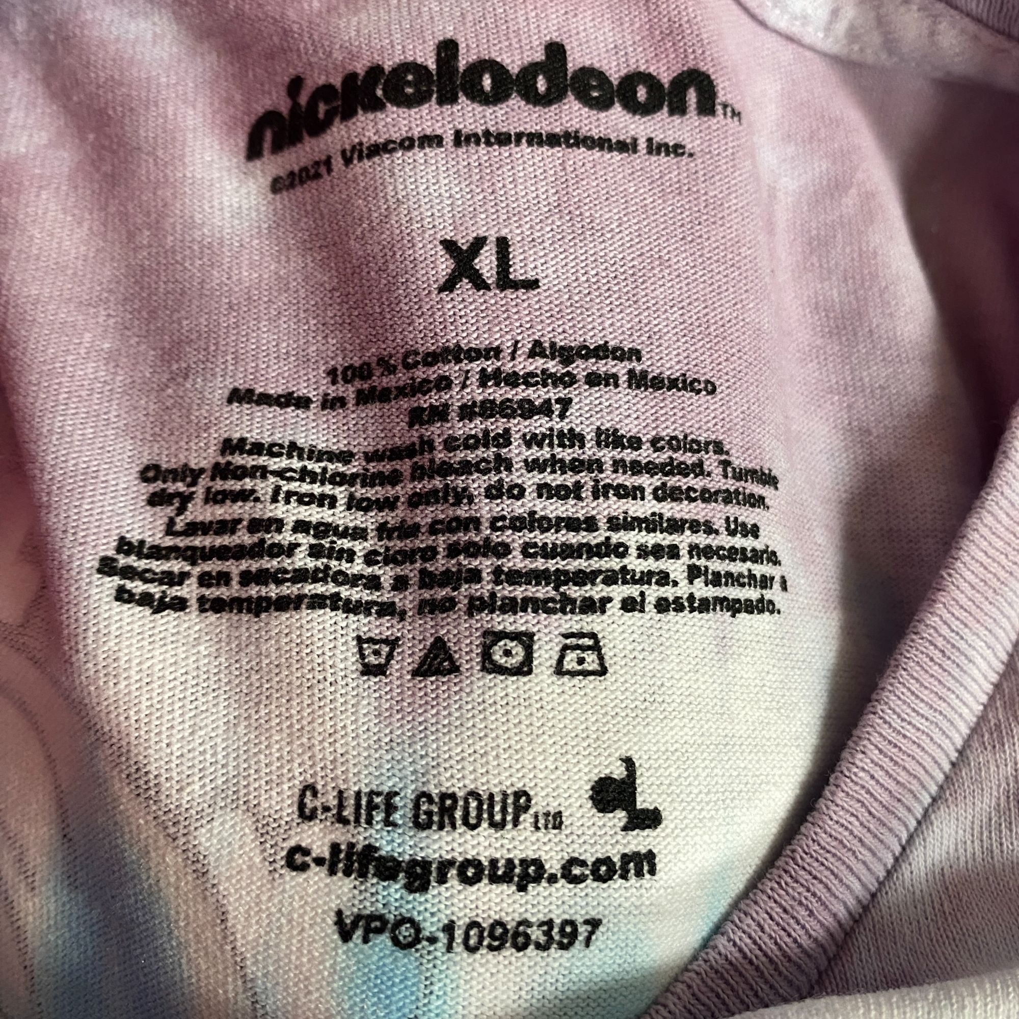 Nickelodeon Nickelodeon Best Of The 90's Cartoons Tie Dye T-Shirt XL Size US XL / EU 56 / 4 - 4 Thumbnail