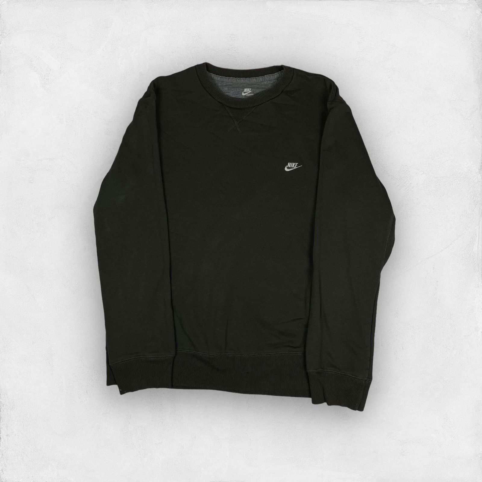 Nike × Vintage Nike Sportswear Men's brown Cotton Fleece Lined Sweatshirt L Size US L / EU 52-54 / 3 - 1 Thumbnail
